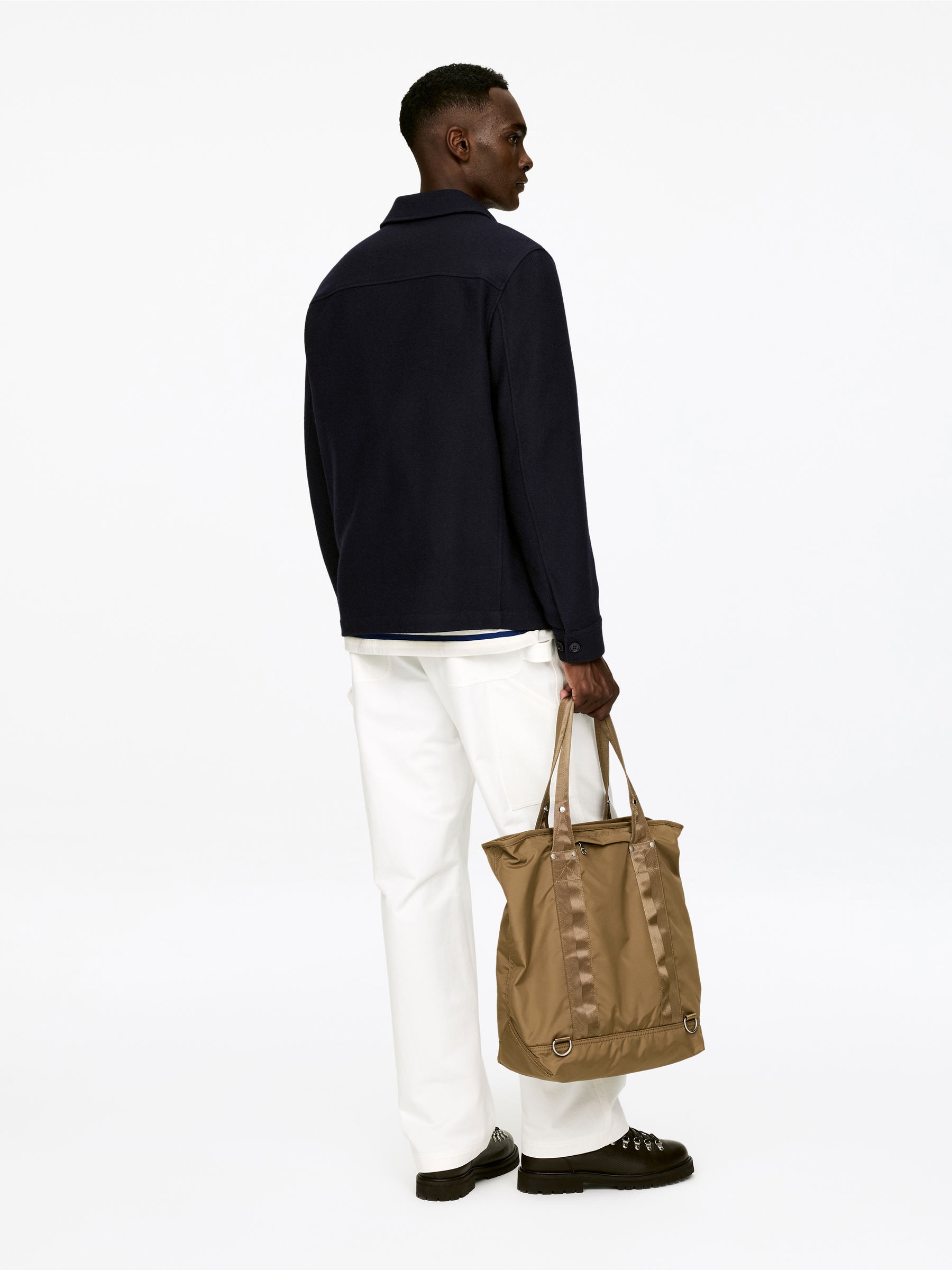 Wool-Blend Overshirt - Dark Blue - Regular fit - Men - StillMedia/Lookbook - 5