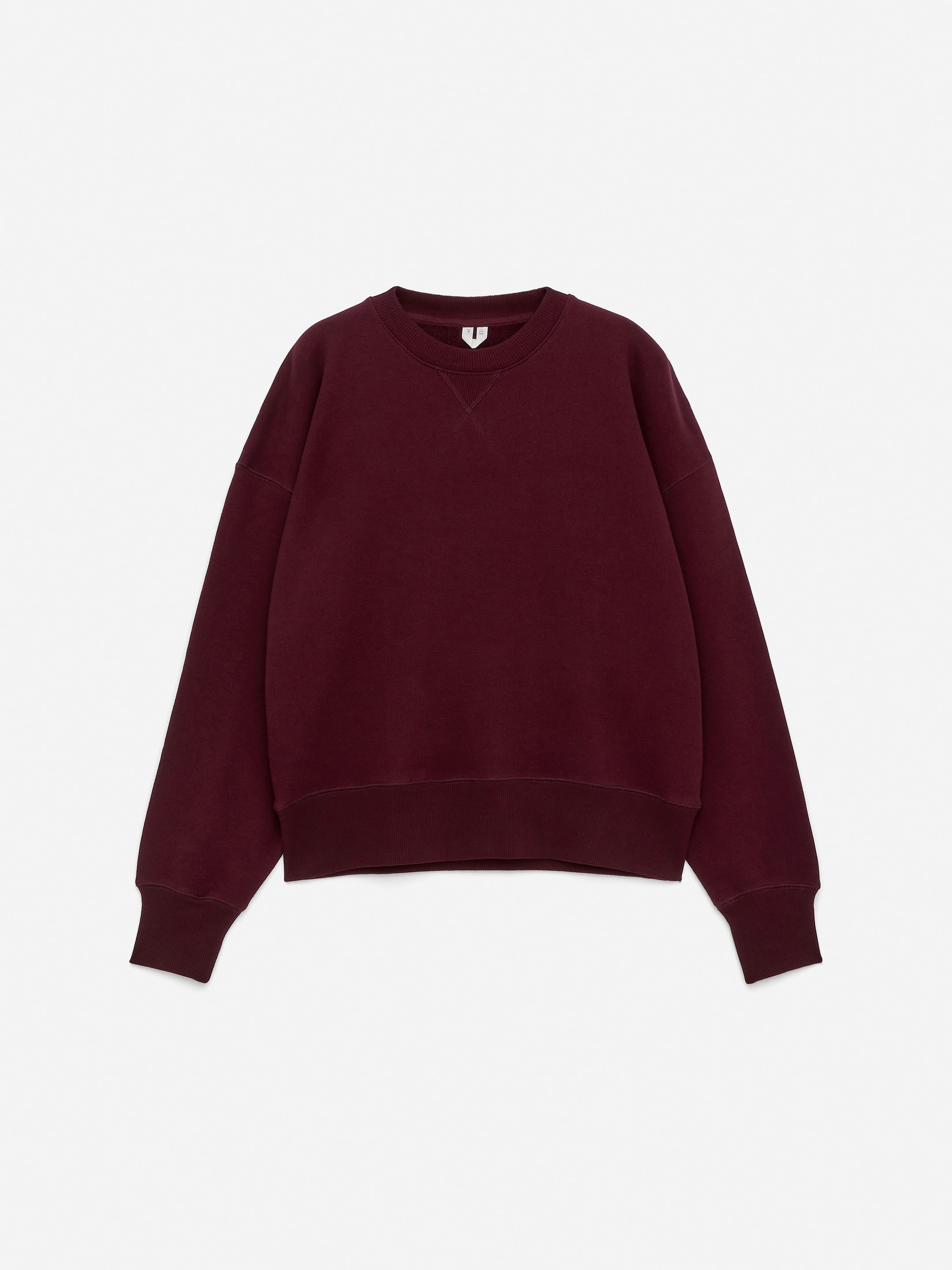 Sudadera de rizo francés holgada-#4B262D-16792