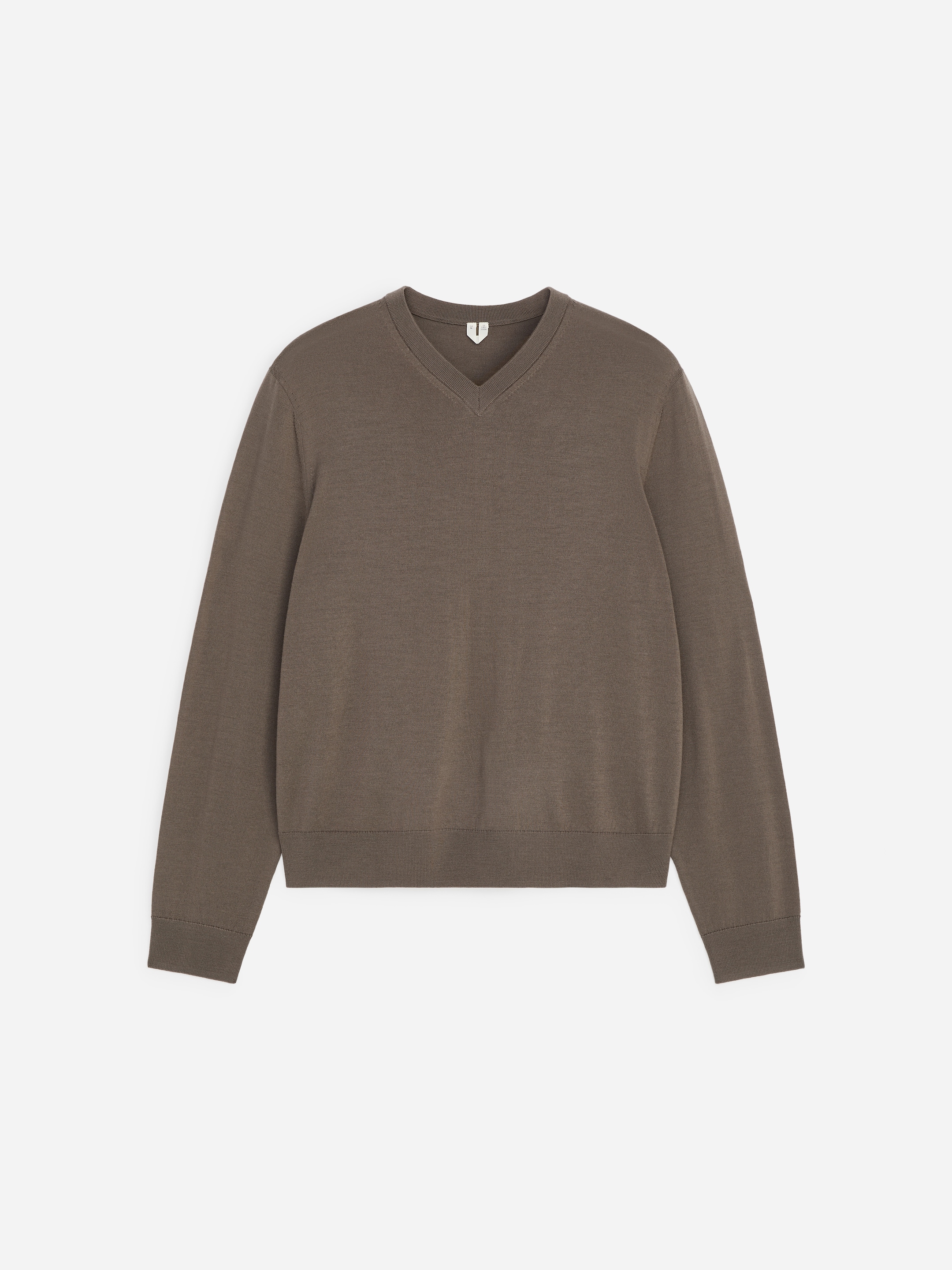 Maglione in lana merino con scollo a V - Beige - Regular fit - men - StillMedia/DescriptiveStillLife - 1
