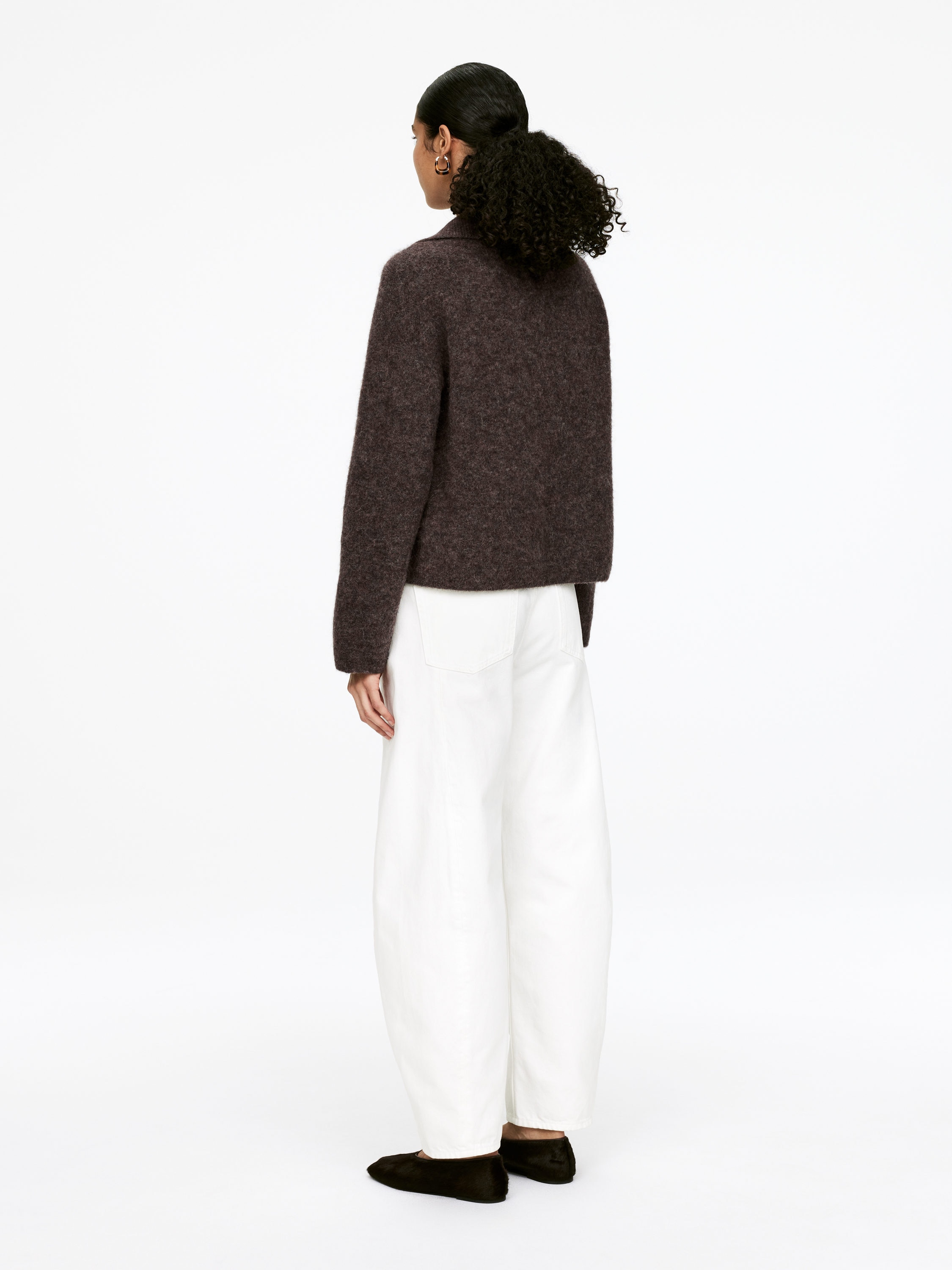 Alpaca-Wool Blend Jumper - Brown - Loose fit - Women - StillMedia/Lookbook - 5