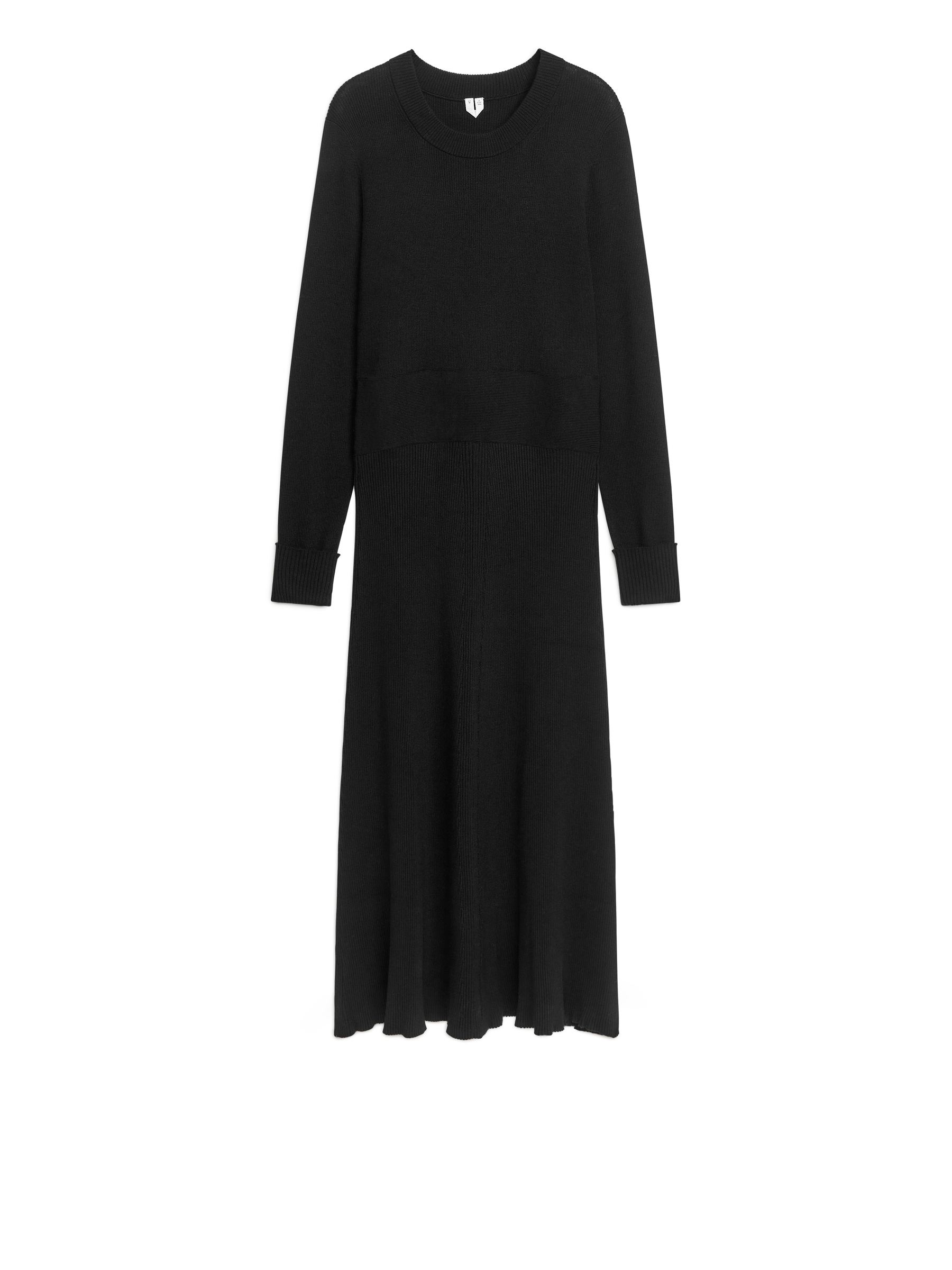 Strickkleid aus Wollgemisch - Schwarz - Regular Fit - Damen - StillMedia/DescriptiveStillLife - 1