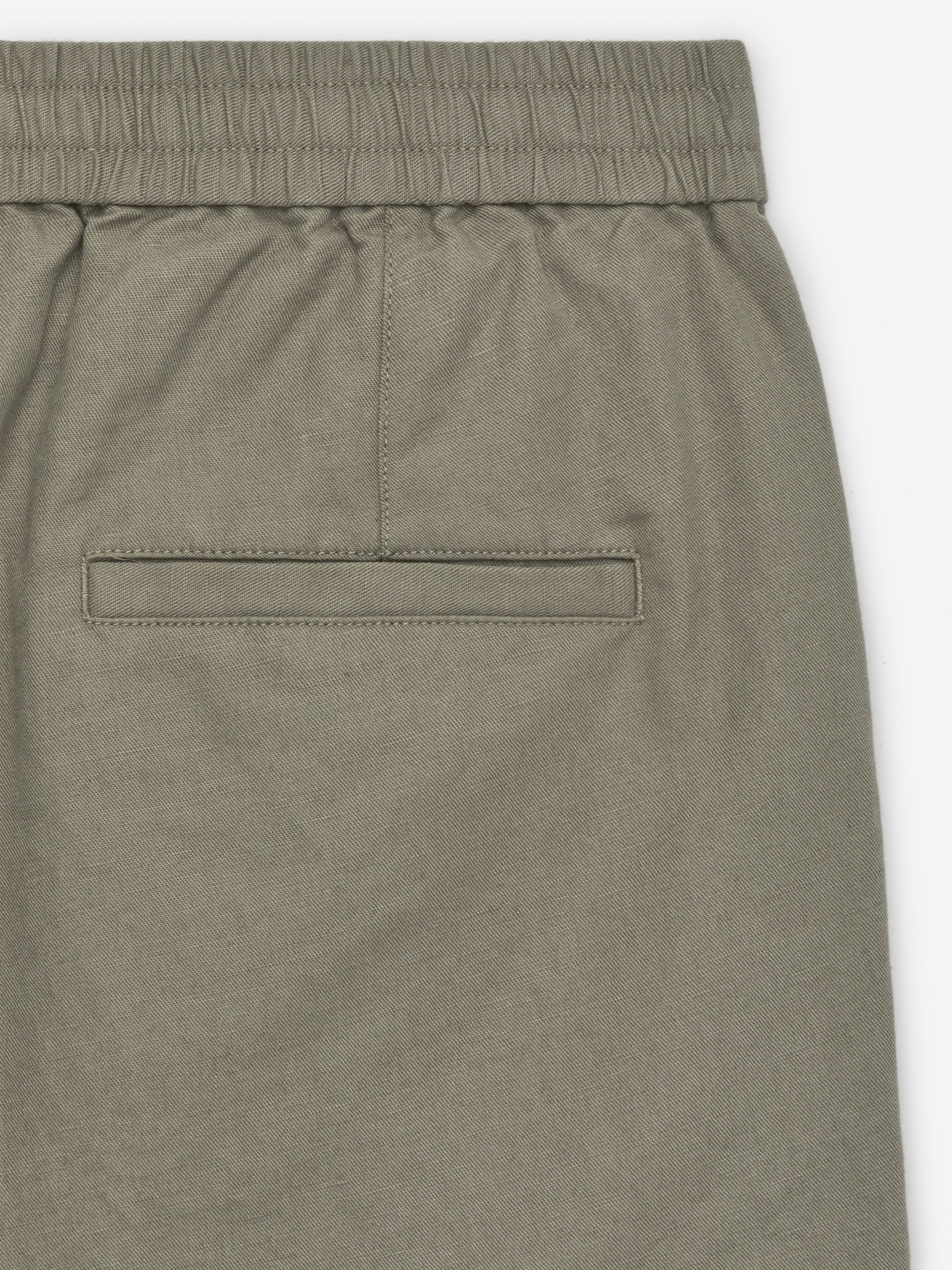 Linen Blend Trousers - Khaki Green - Relaxed fit - Men - StillMedia/DescriptiveDetail - 1