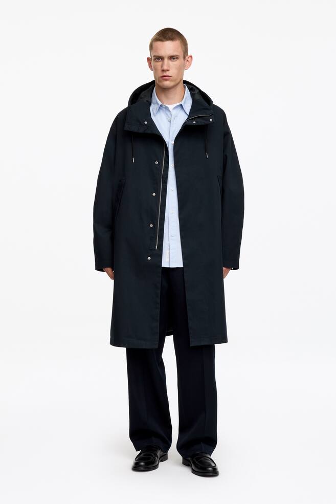 Hooded Parka - Dark Navy - 1