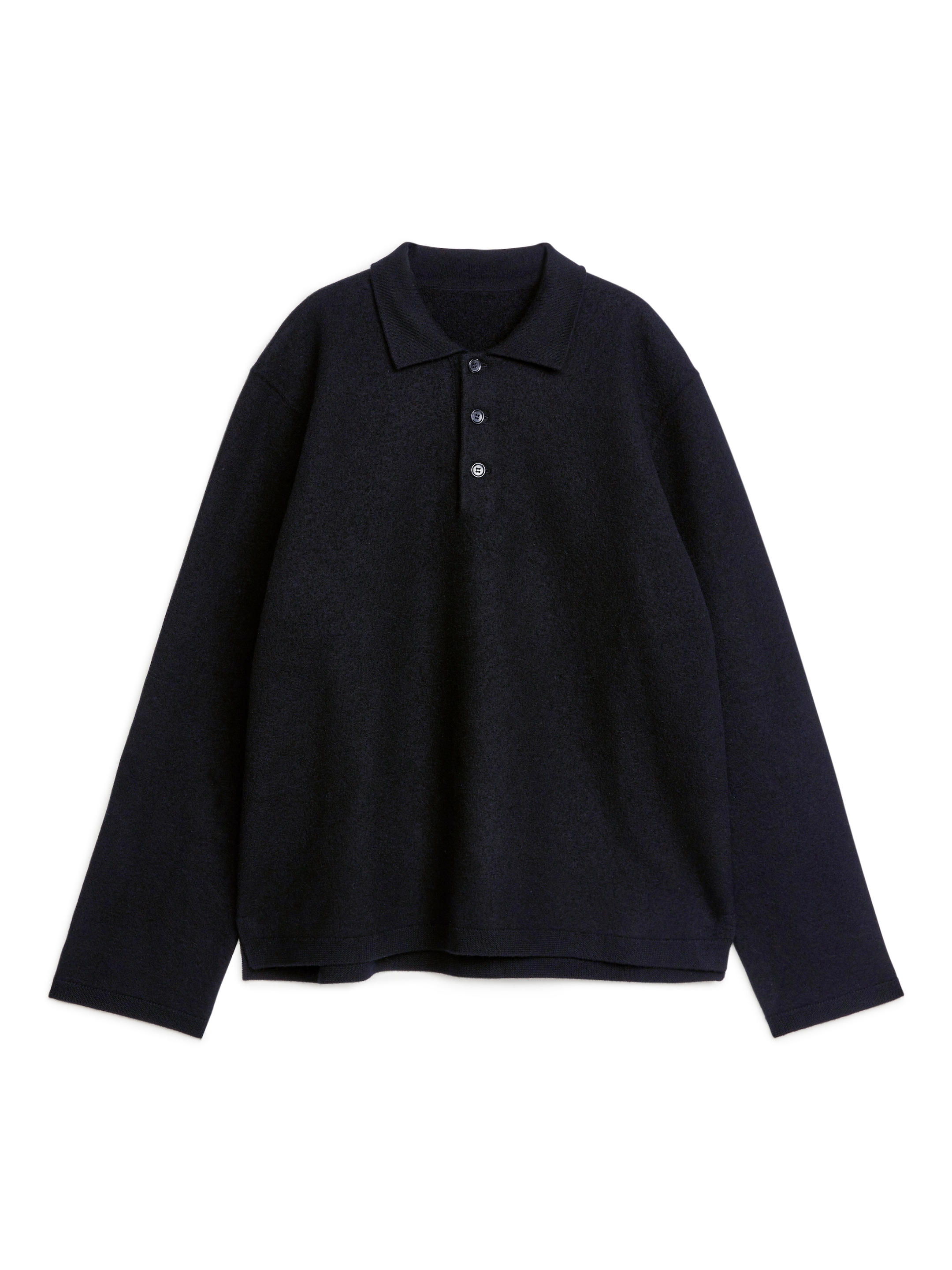 Poloshirt aus Wollwalk-#272930-7312