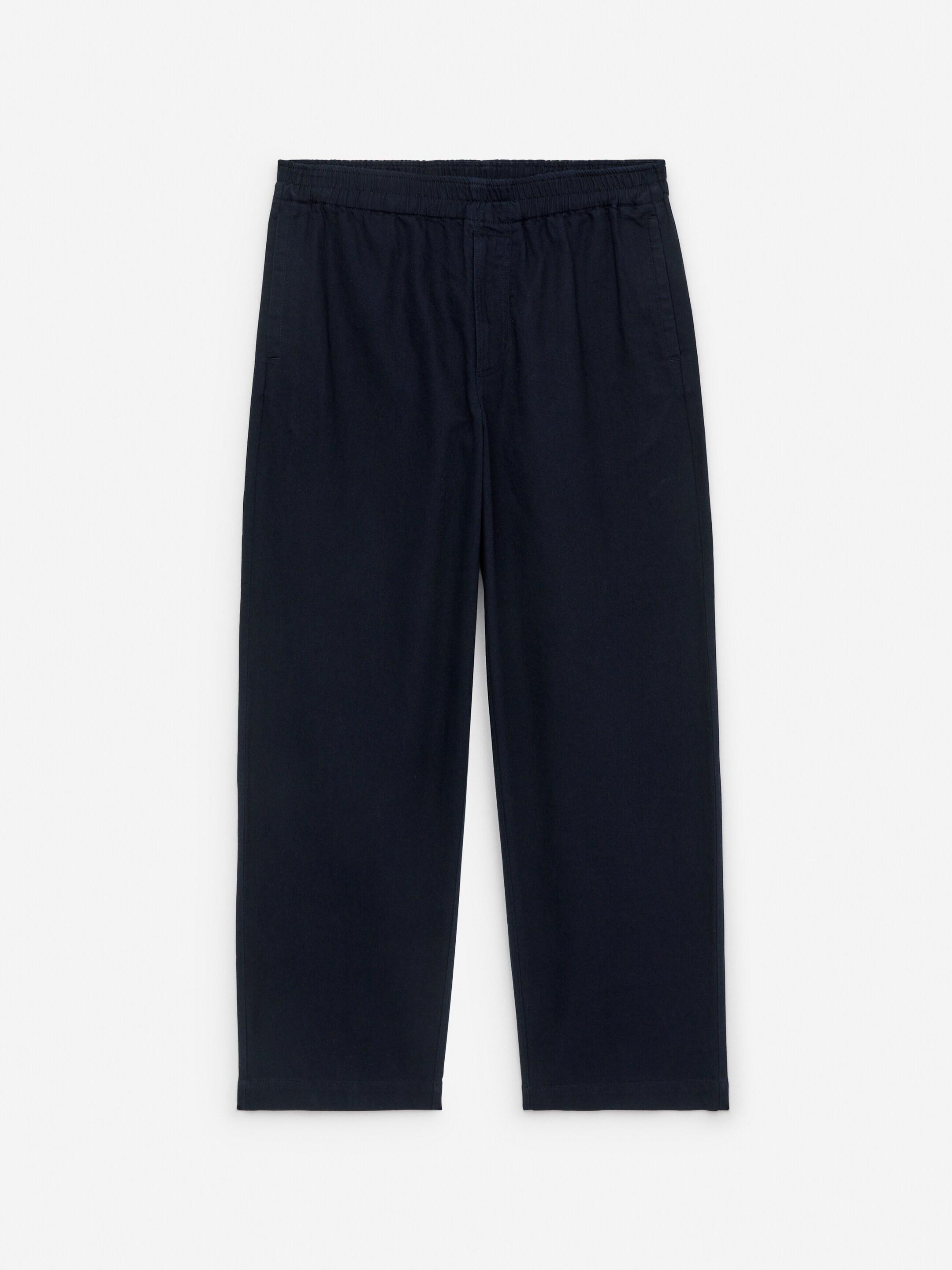 Ver imagem maior: Calças descontraídas em linho de algodão - Azul escuro - HOMEM | H&M PT 1