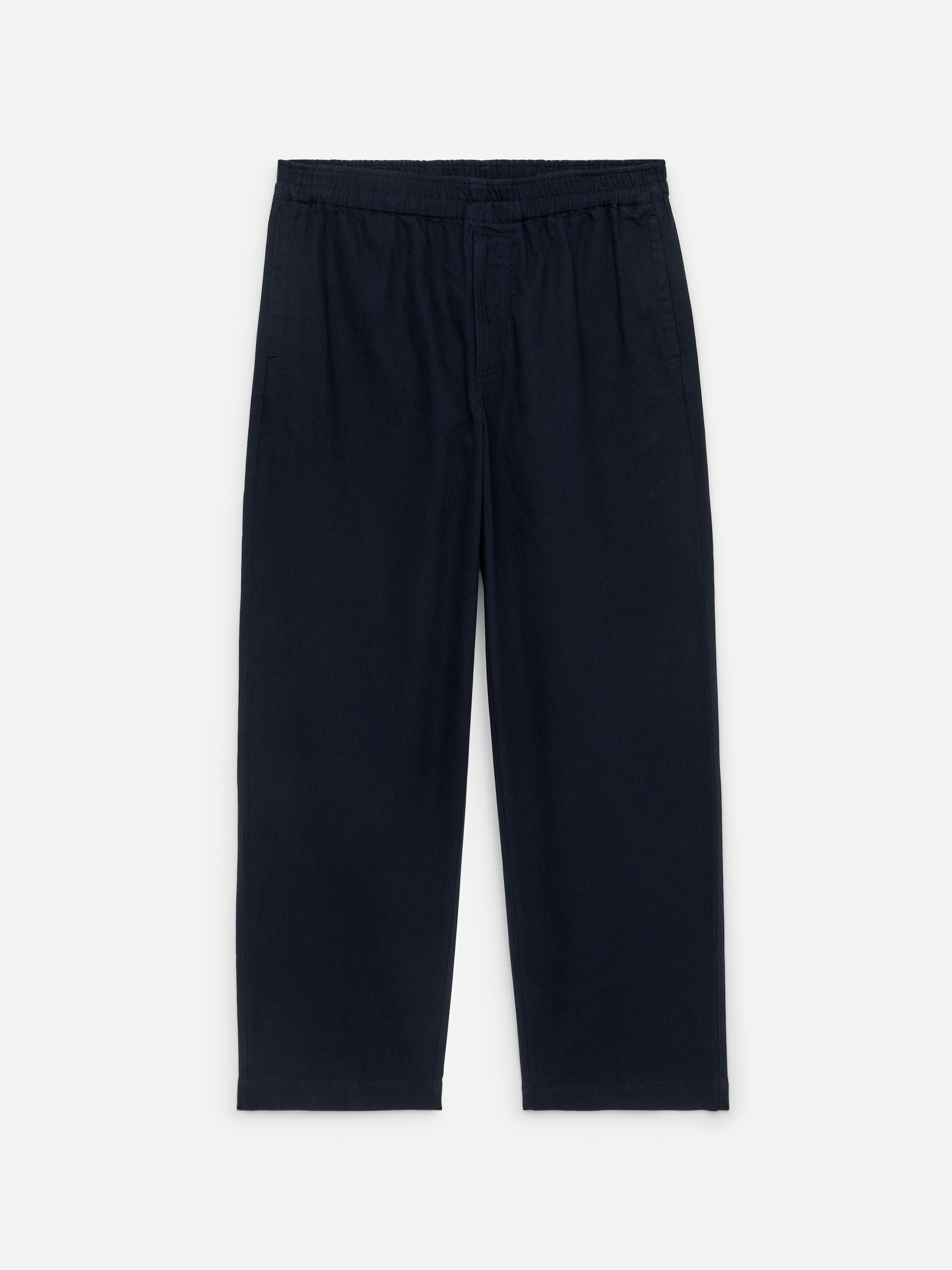 Visualizza immagine più grande: Pantaloni dalla vestibilità rilassata in cotone e lino - Blu scuro - UOMO | H&M IT 5