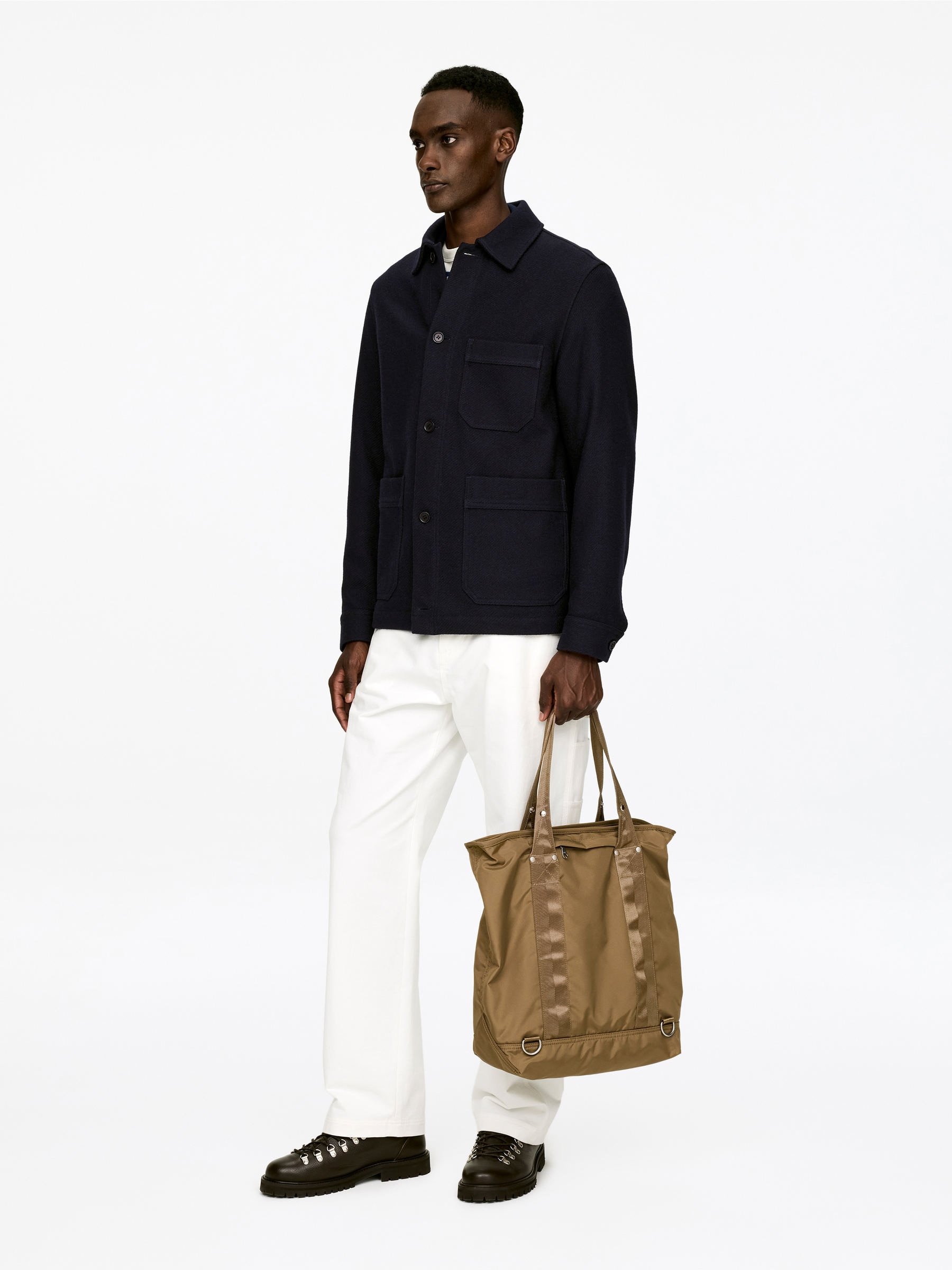 Wool-Blend Overshirt - Dark Blue - Regular fit - Men - StillMedia/Lookbook - 4