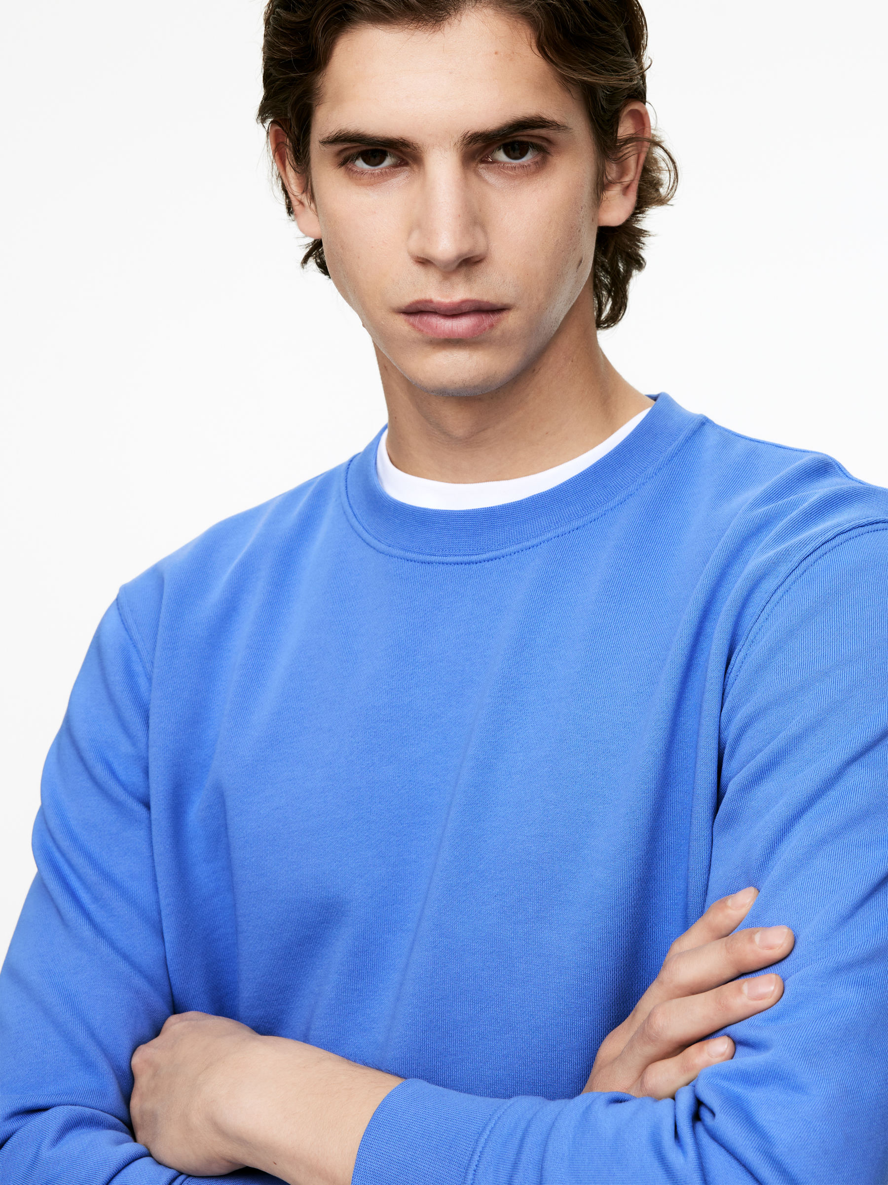 Mid-Weight Sweatshirt - Blue - Regular fit - Men - StillMedia/Lookbook - 5