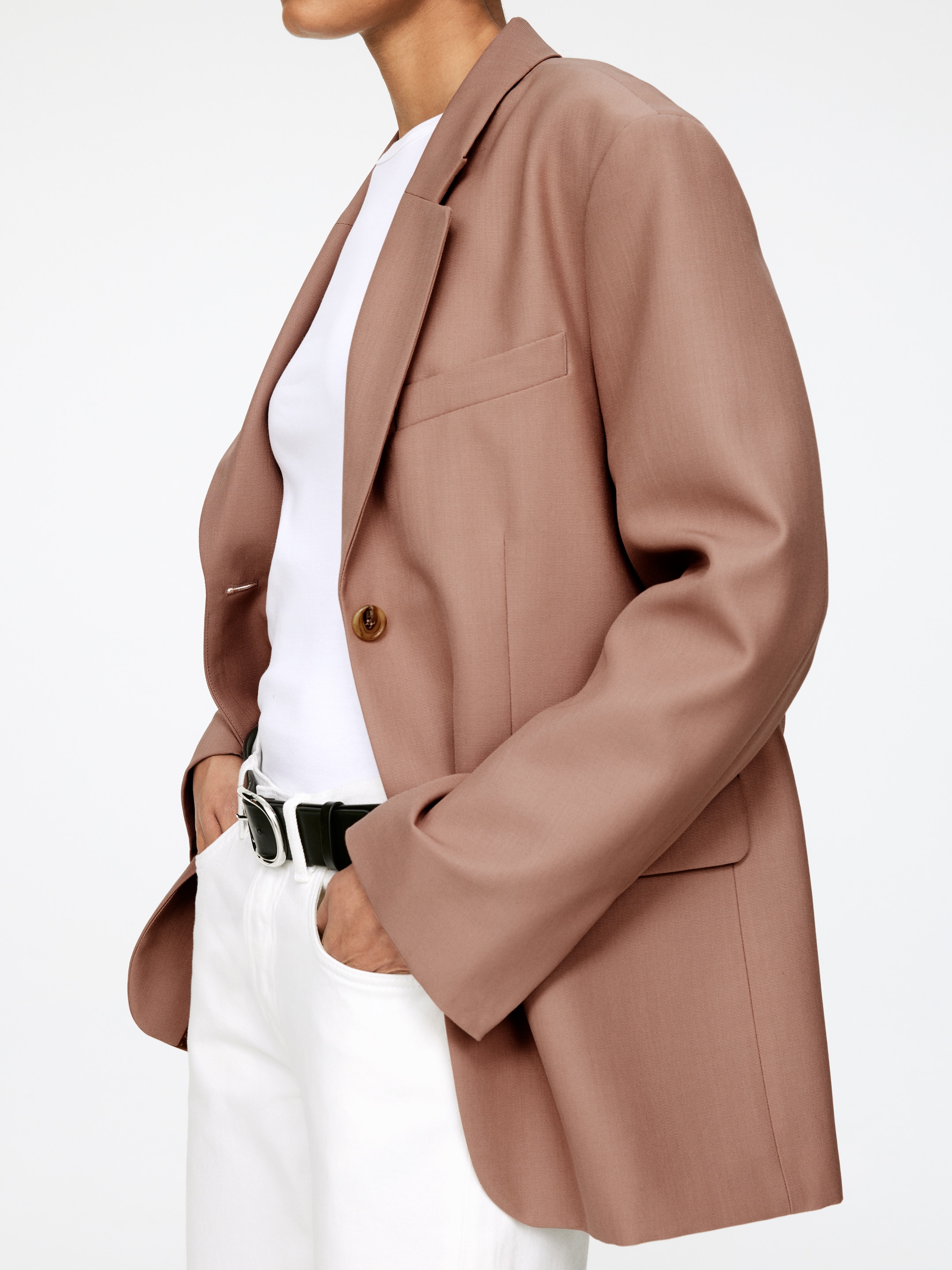 Zobrazit větší obrázek: Oversized sako - Karamel - ŽENY | H&M CZ 3
