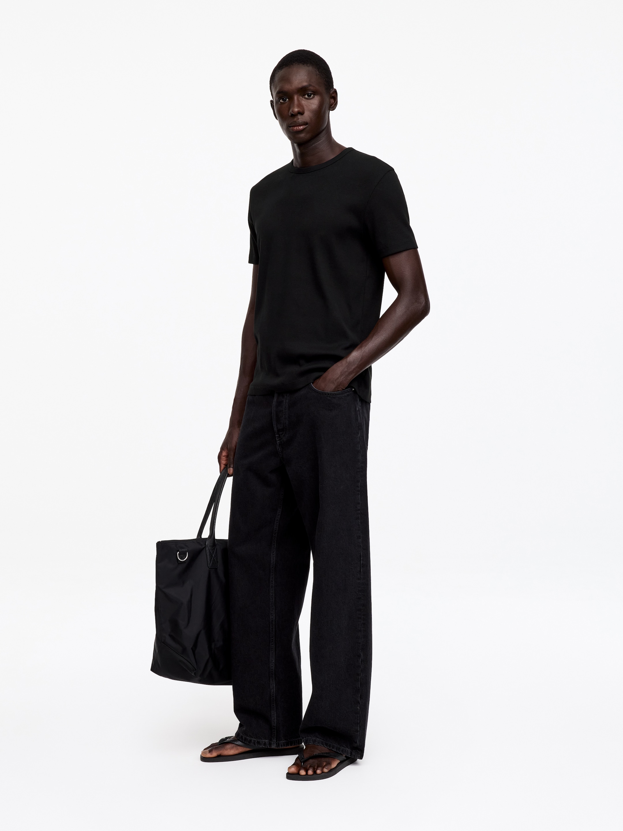 Dopasowany T-shirt - Czarny - Wąski fason - men - StillMedia/Lookbook - 3