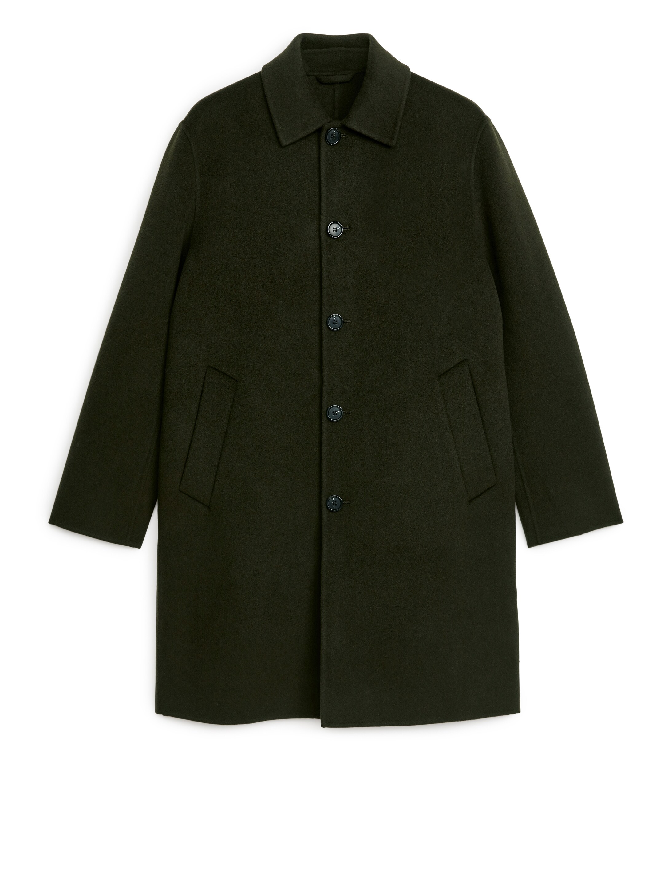 Agrandir l'image: Manteau en laine mélangée double face - Vert foncé - HOMME | H&M CH 1