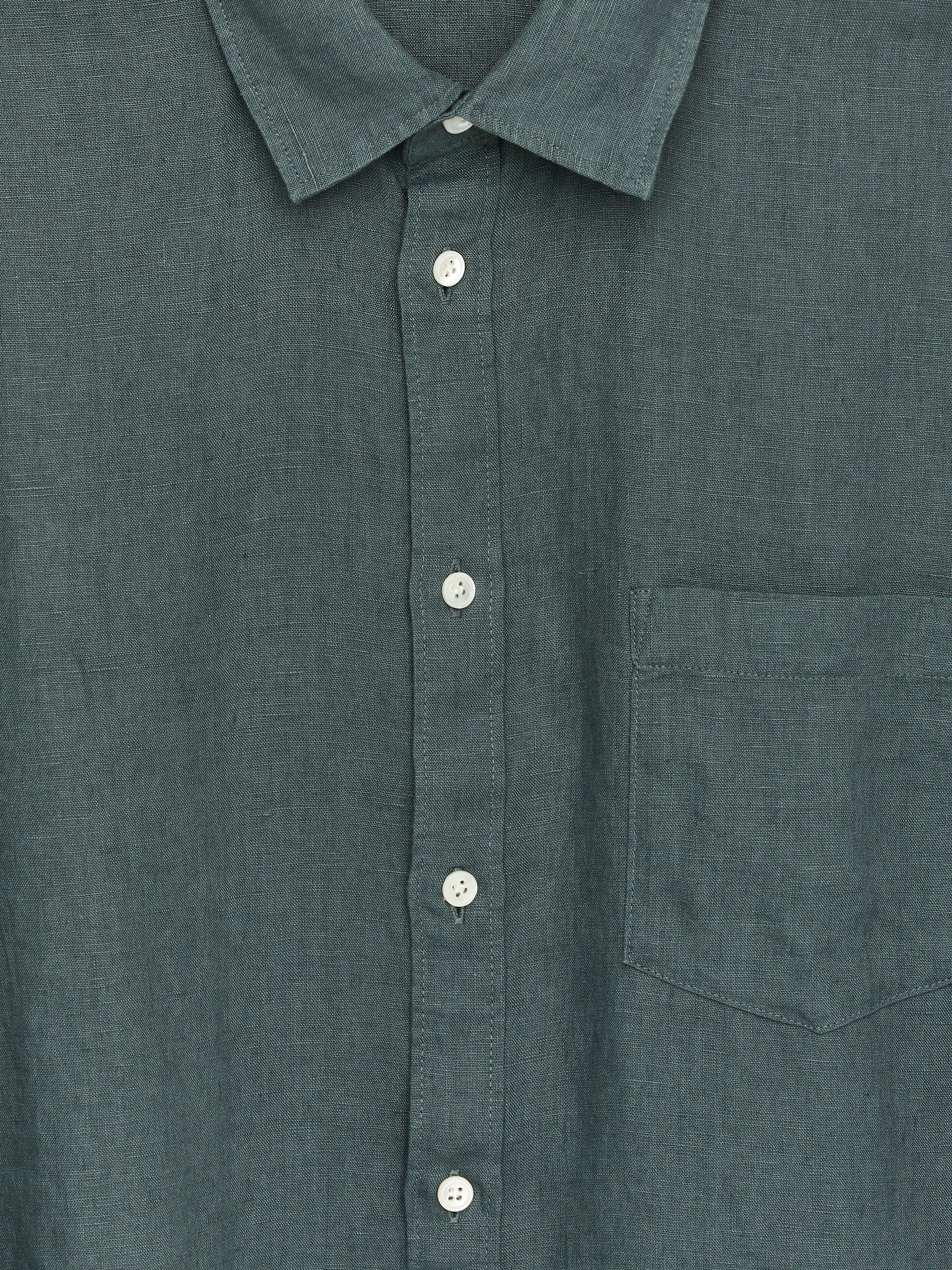 Camicia in lino dalla vestibilità regolare - Verde polvere - Regular fit - Men - StillMedia/DescriptiveDetail - 2