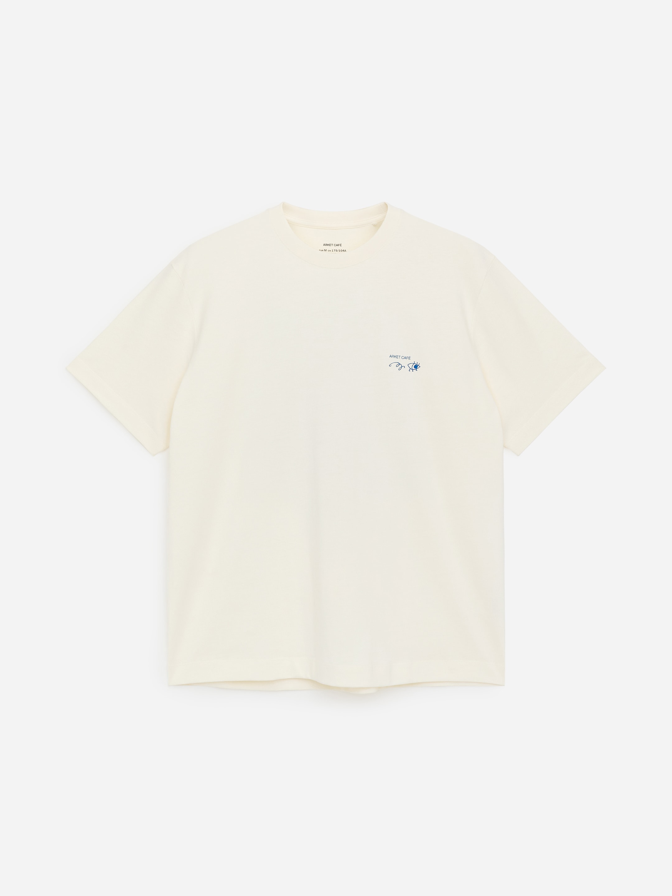T-shirt imprimé ARKET CAFÉ-White-17984