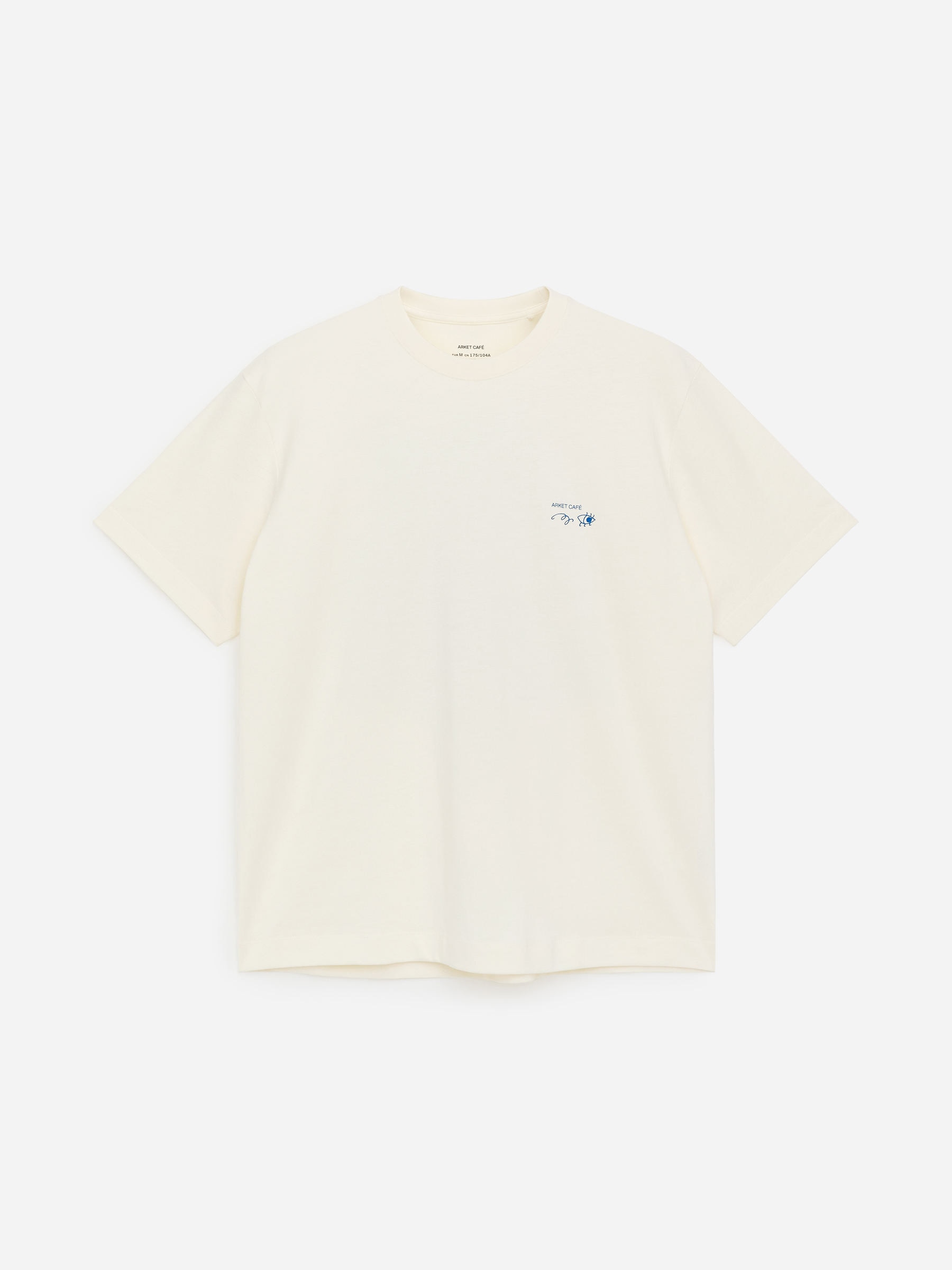 ARKET CAFÉ Printed T-Shirt-#EDEEE6-17984