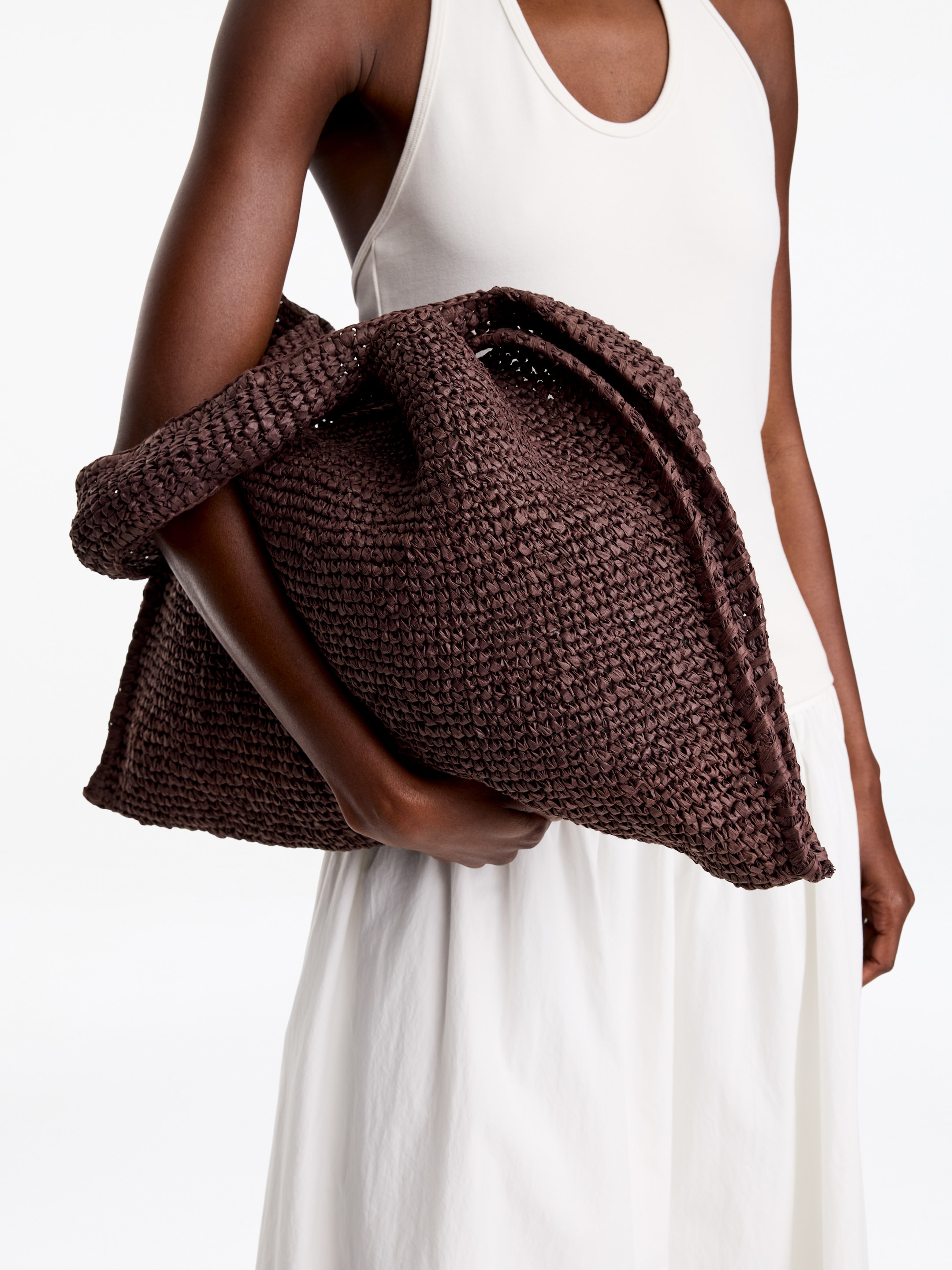 Torba na ramię z rafii - Brązowy - Women - StillMedia/Lookbook - 4
