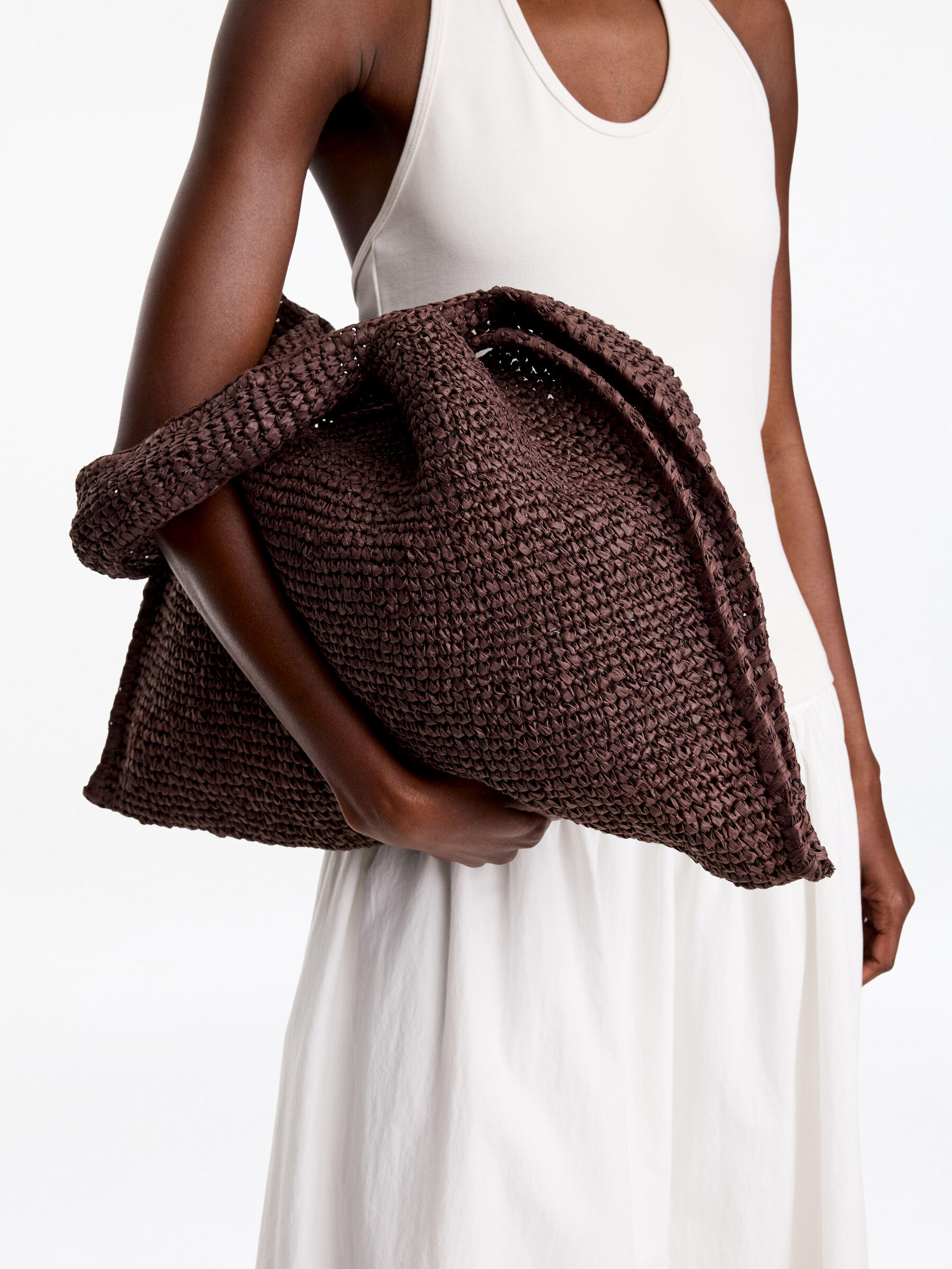 Raffia Shoulder bag - Brown - Women - StillMedia/Lookbook - 4