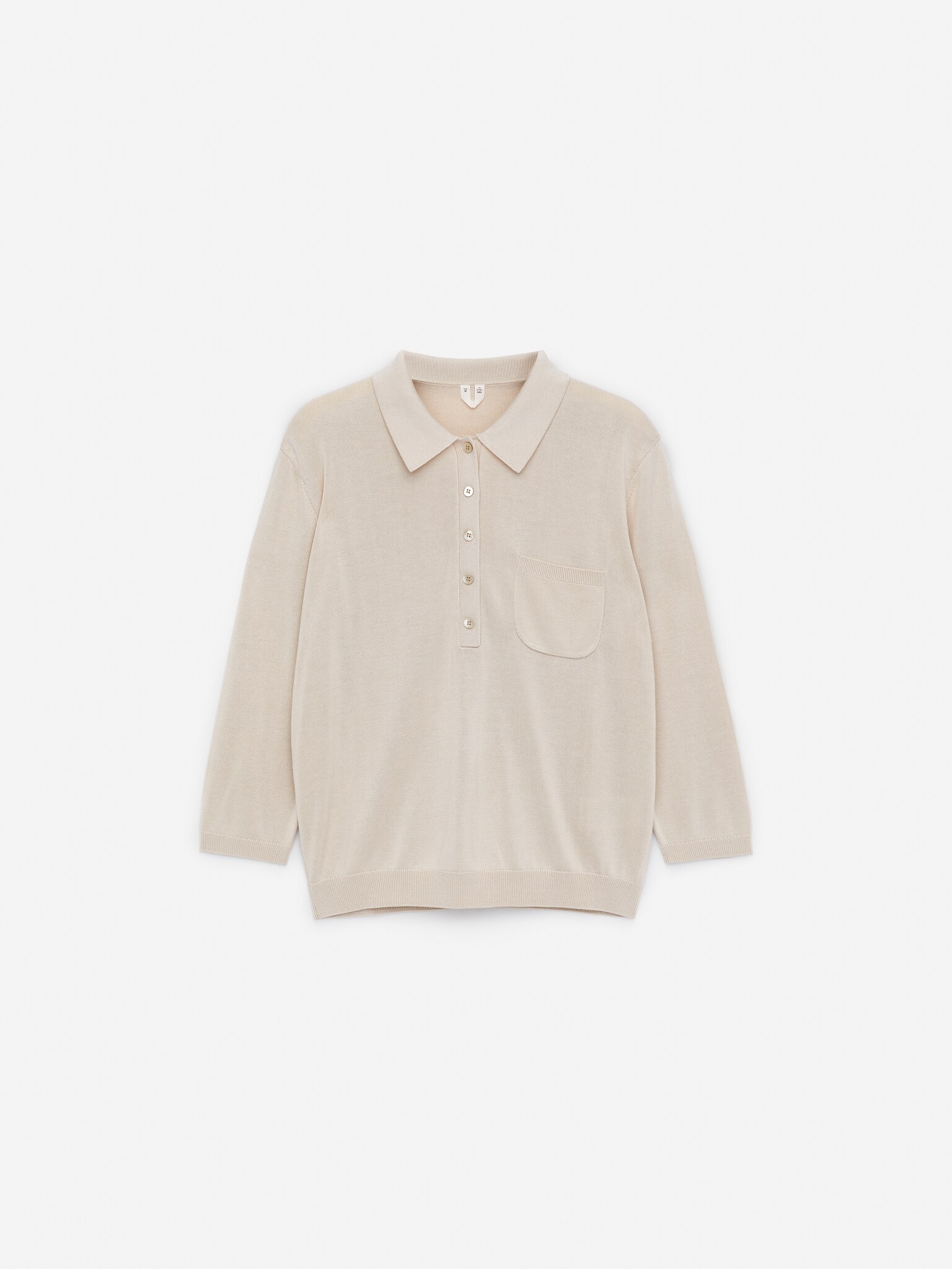 Knitted Polo Shirt - Off White