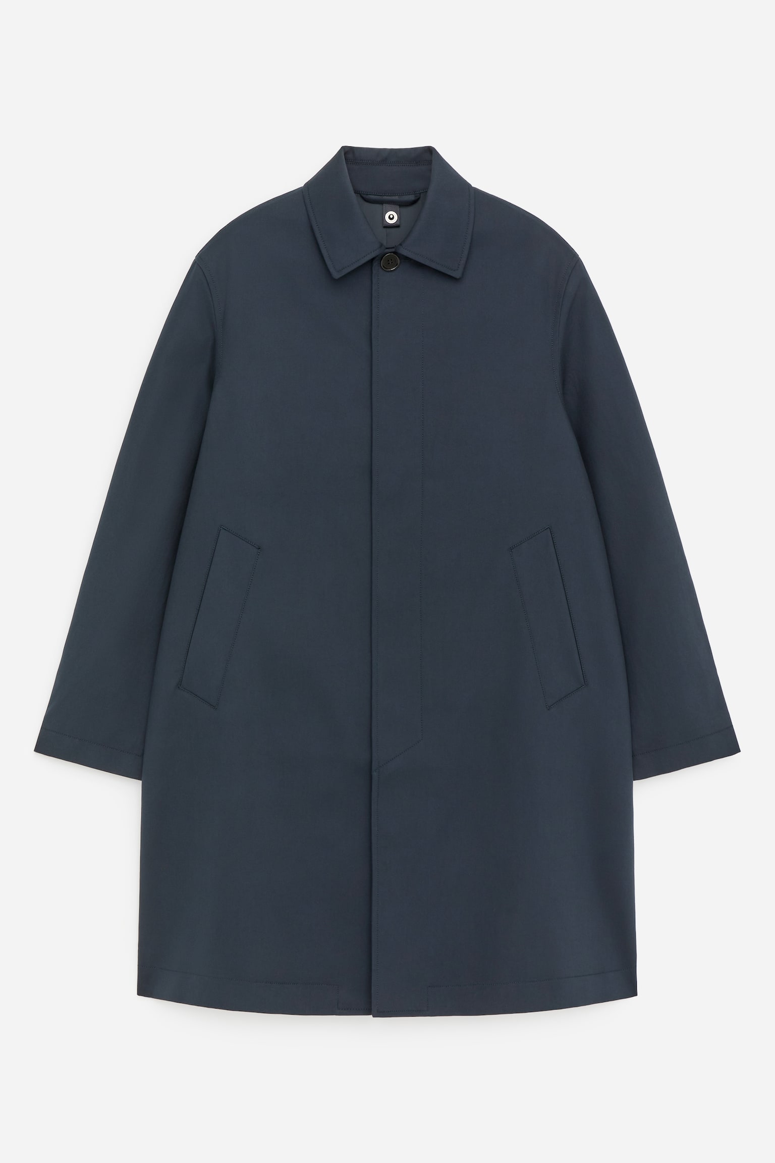 Pardessus décontracté en coton - Bleu foncé - 2