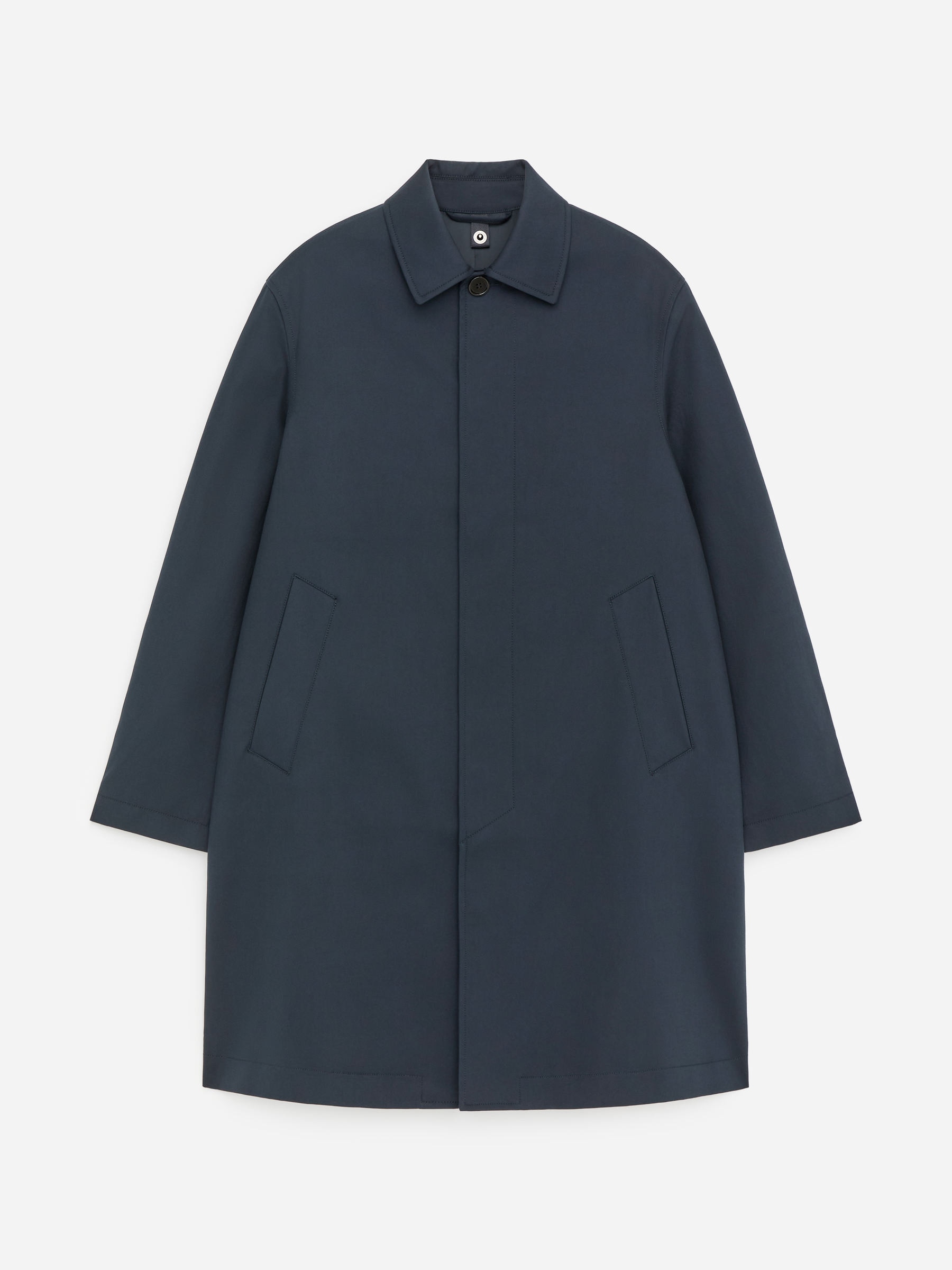 Relaxed Cotton Car Coat - Dark Blue - Relaxed fit - Men - StillMedia/DescriptiveStillLife - 3