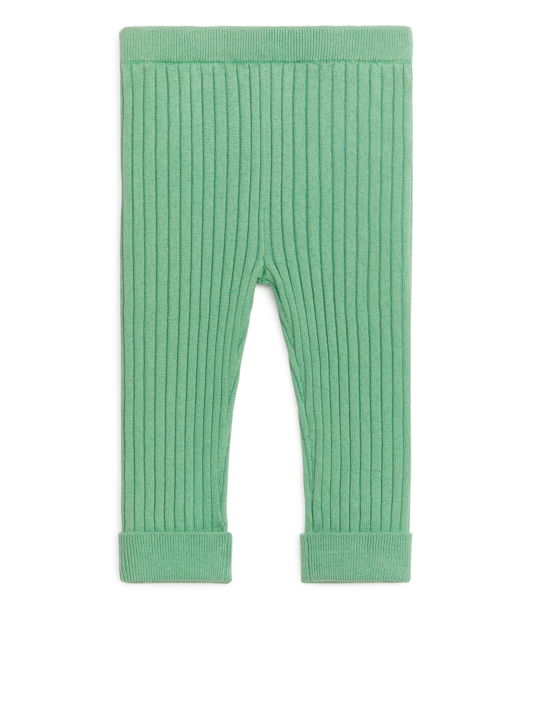 Leggings aus Baumwolle und Wolle - Grün - Regular Fit - Kinder - StillMedia/DescriptiveStillLife - 3