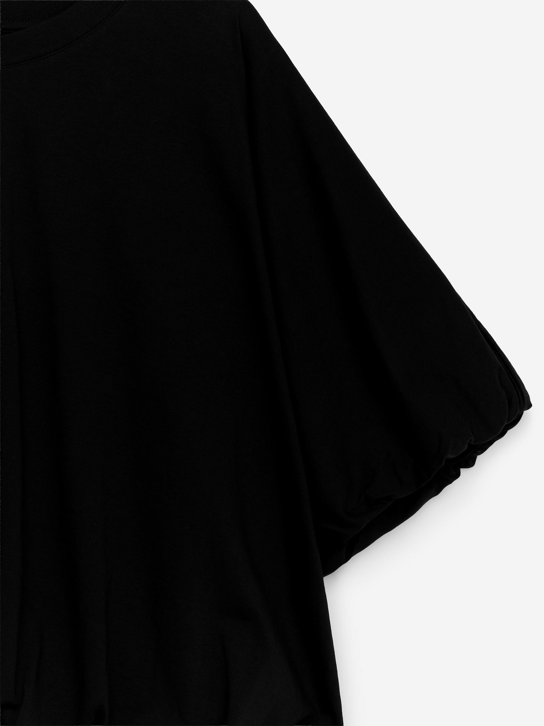 Balloon-Hem T-Shirt - Black - Regular fit - Women - StillMedia/DescriptiveStillLife - 1