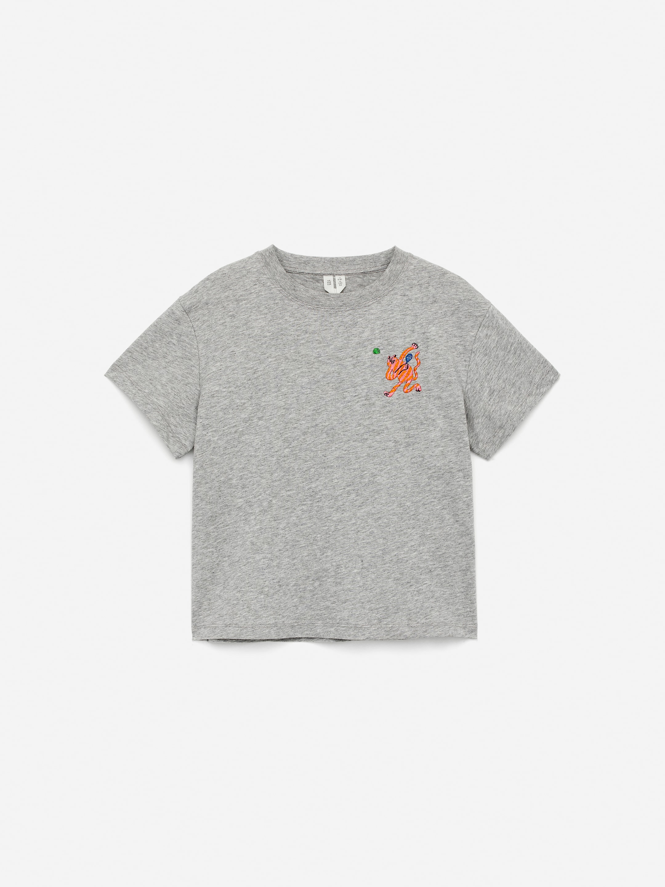 Wide-Fit T-Shirt - Grey Melange - Oversized - Children - StillMedia/DescriptiveStillLife - 1