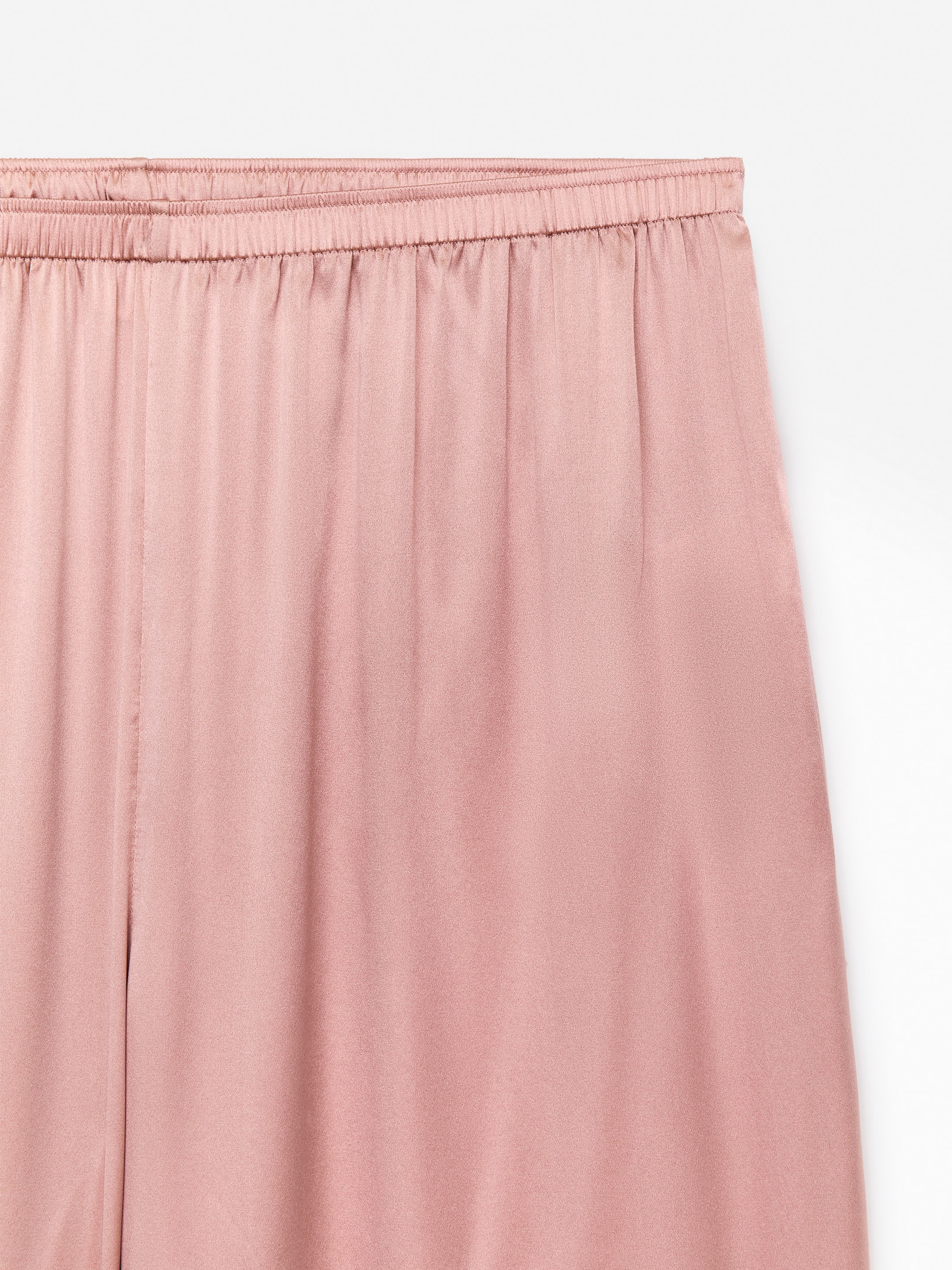 Byxor i sidenblandning - Ljusrosa - Loose fit - Women - StillMedia/DescriptiveStillLife - 2