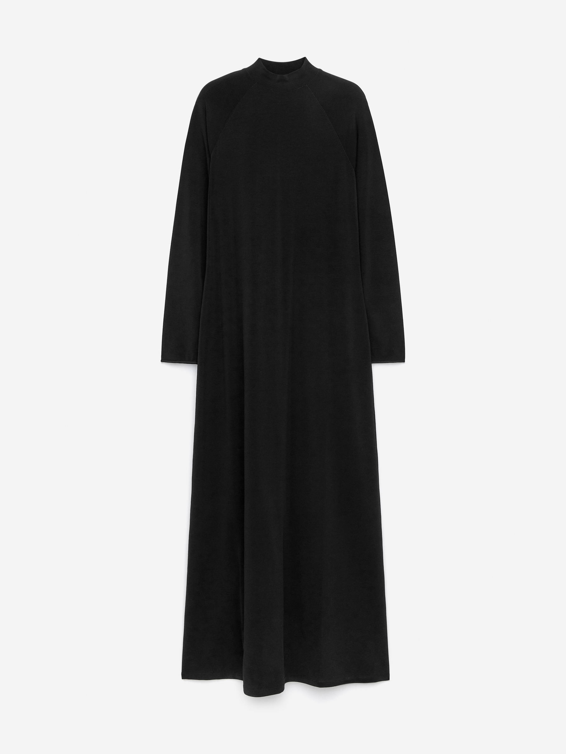 Maxi Stretch Dress-Black-16390