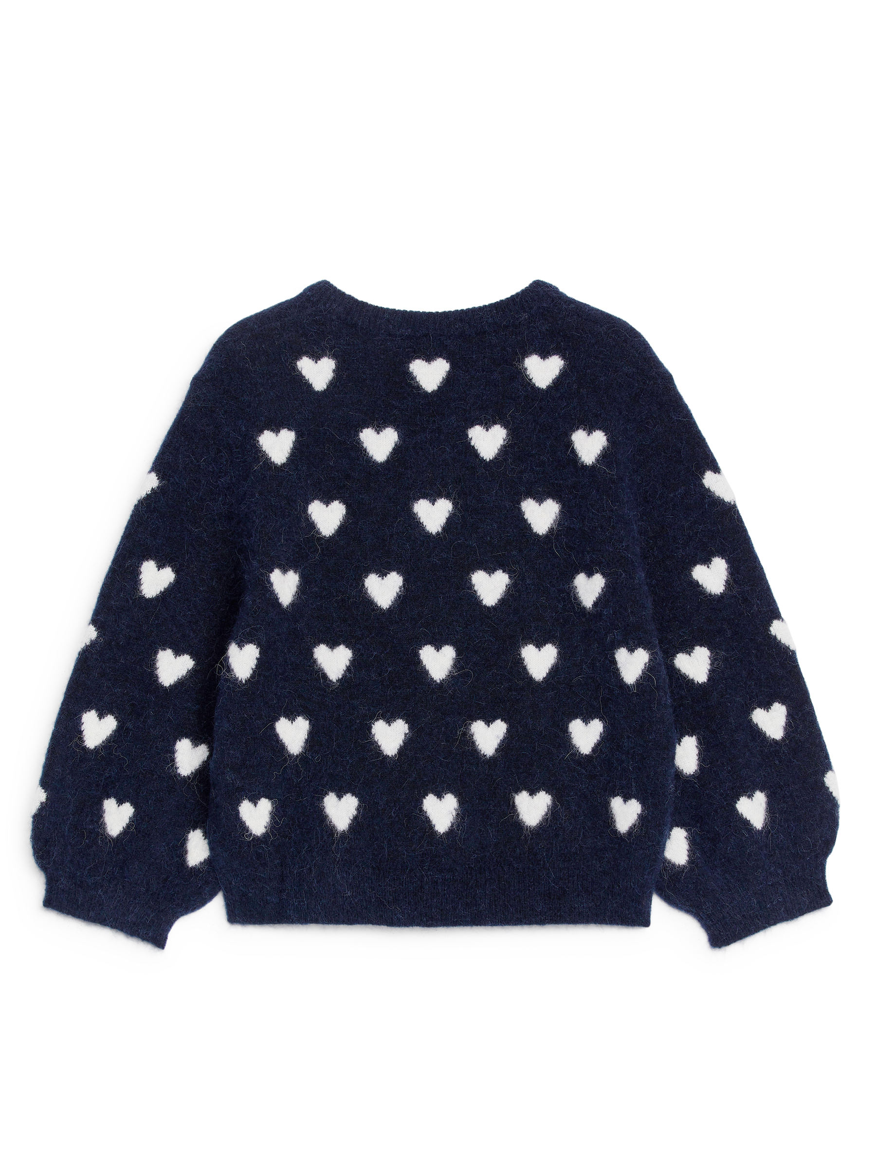 Pull en maille intarsia - Bleu foncé/Cœurs - Regular fit - Enfant - StillMedia/DescriptiveStillLife - 2
