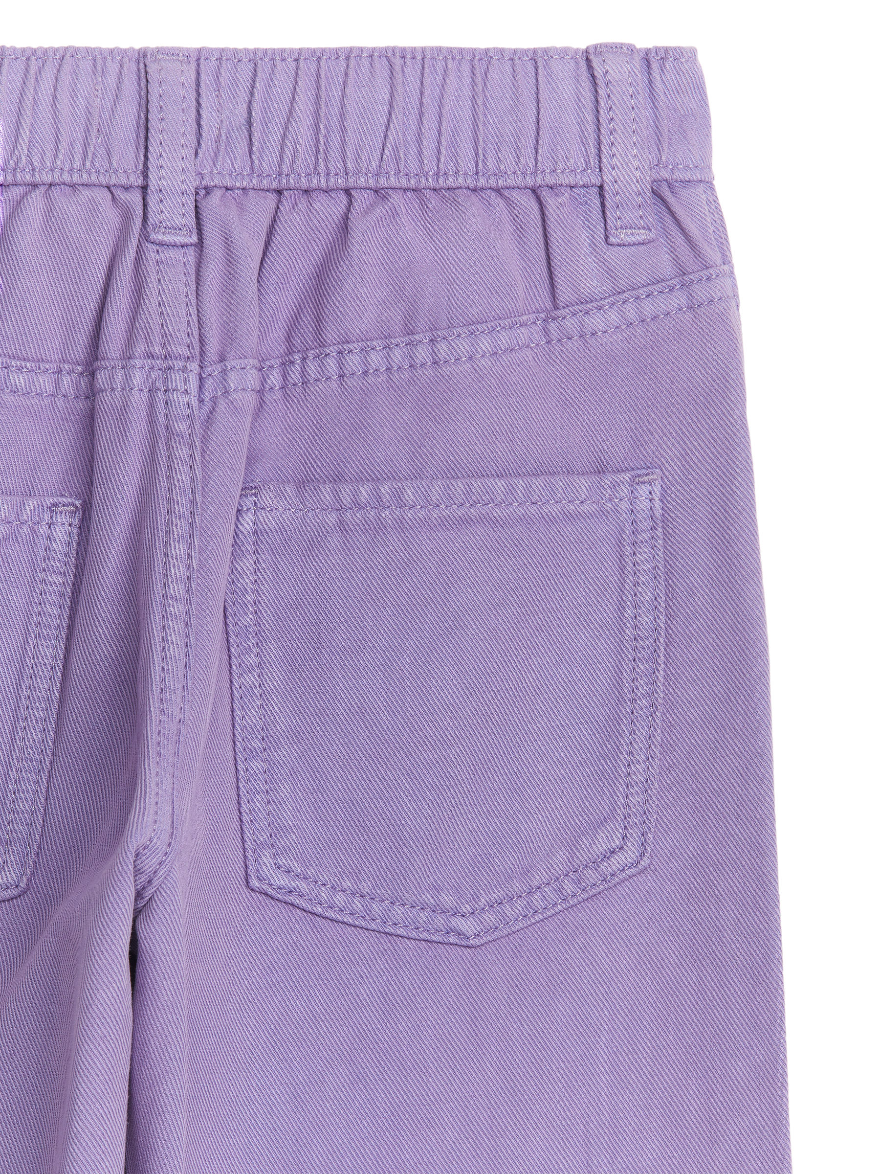 Pull-On Denim Trousers - Lilac - Regular fit - Children - StillMedia/DescriptiveDetail - 3