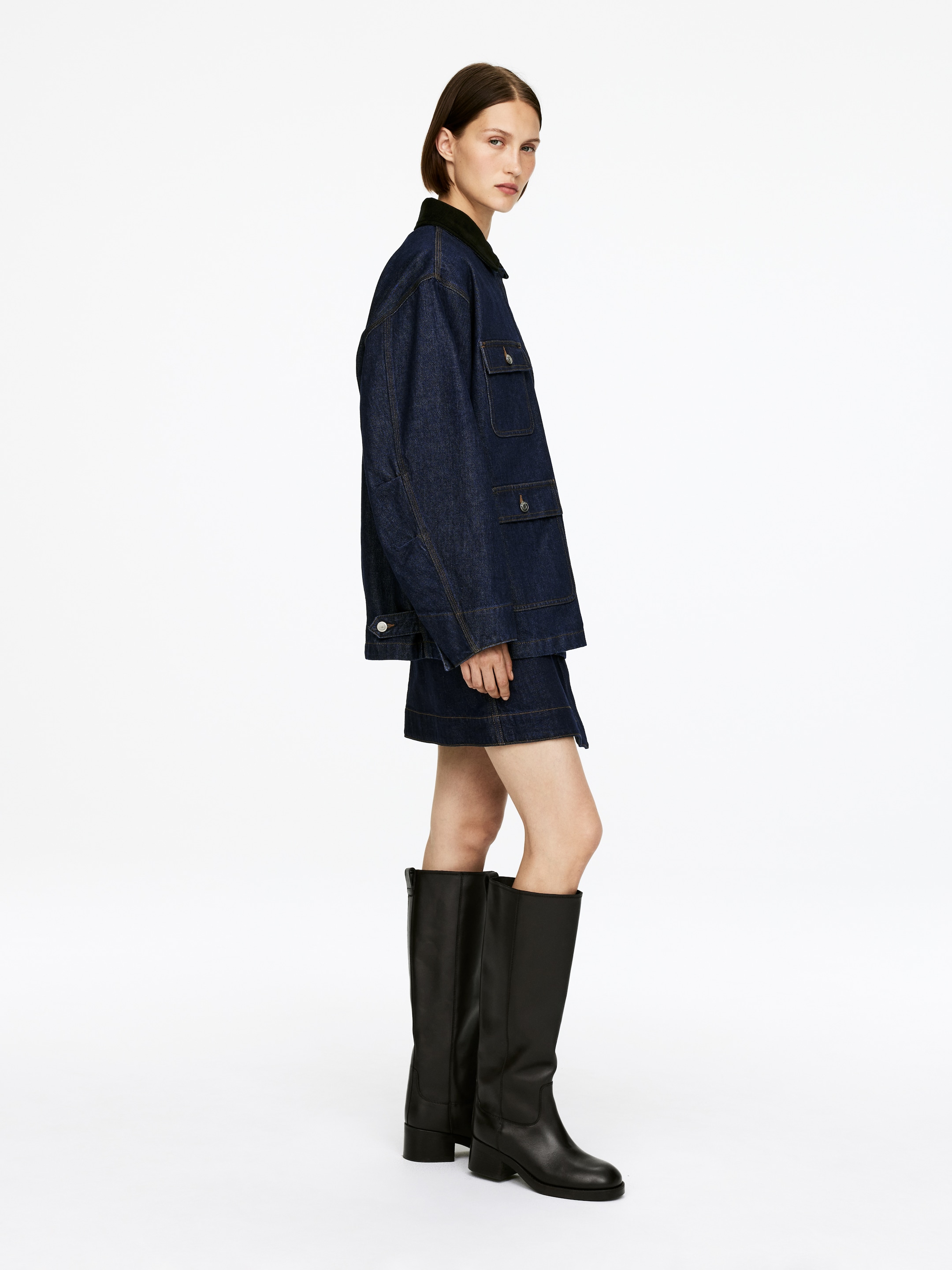 Visualizza immagine più grande: Giacca oversize in denim - Blu scuro - DONNA | H&M IT 5