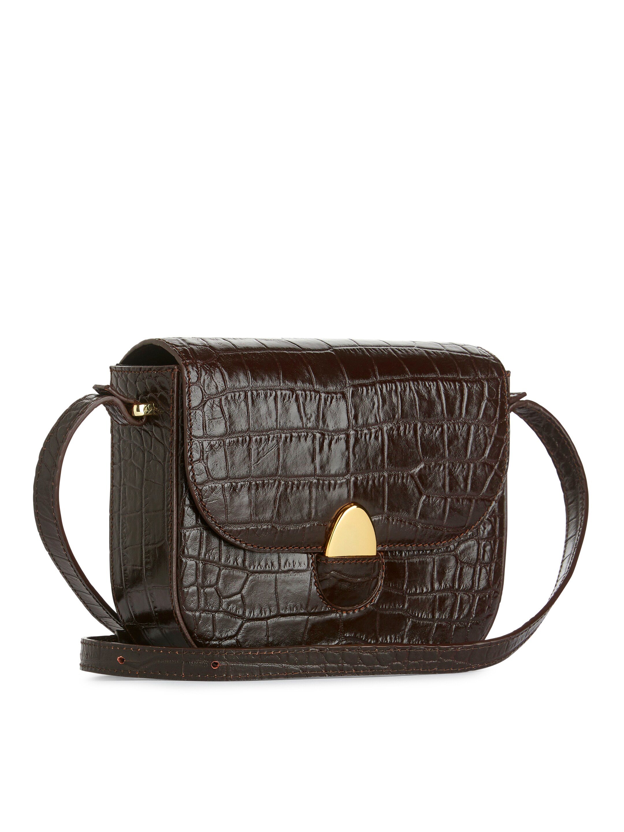 Schultertasche aus Leder - Dunkelbraun - Damen - StillMedia/DescriptiveStillLife - 3