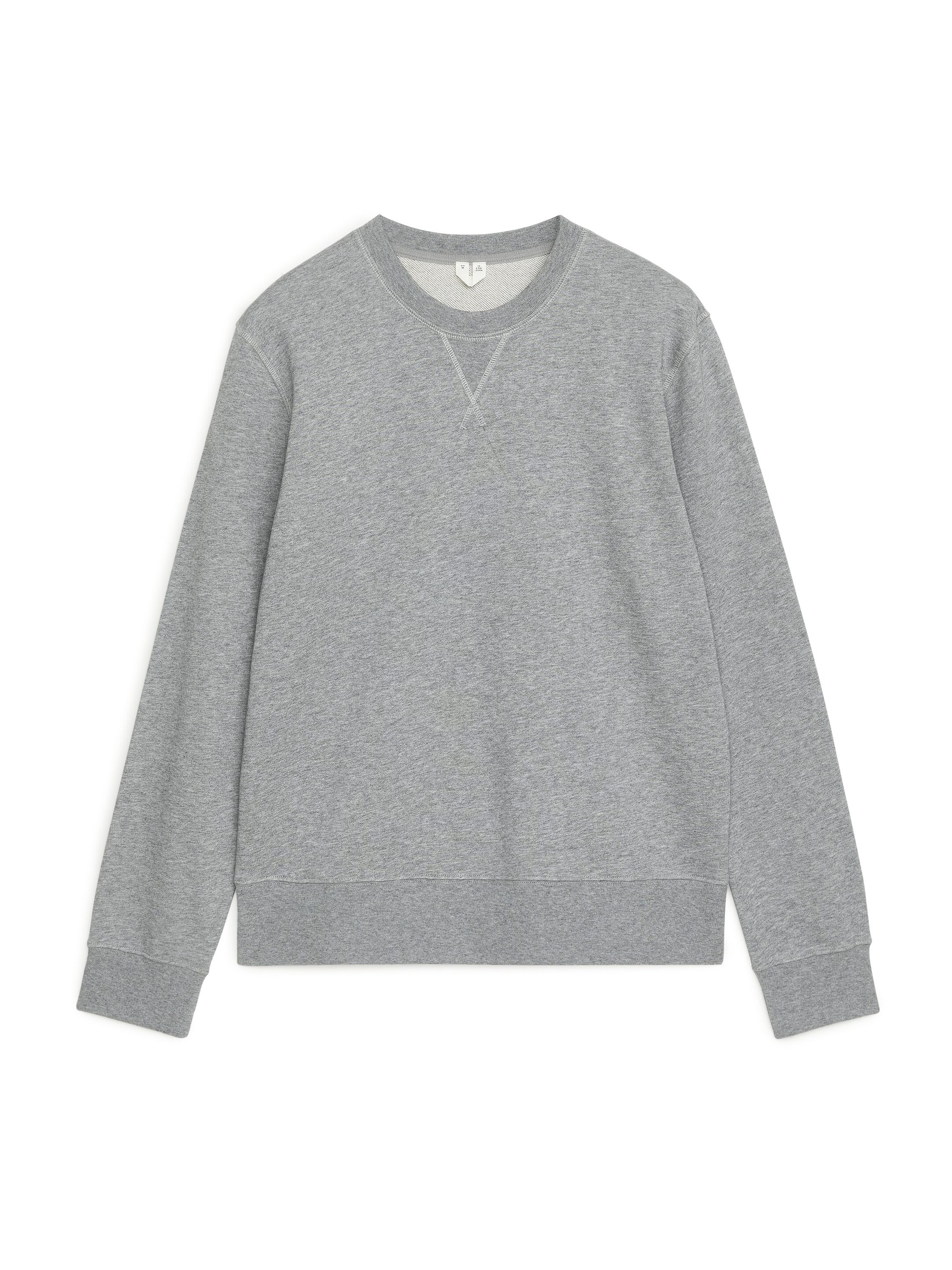 View larger image: French Terry Sweatshirt - Grey Melange - Men | H&M GB 1