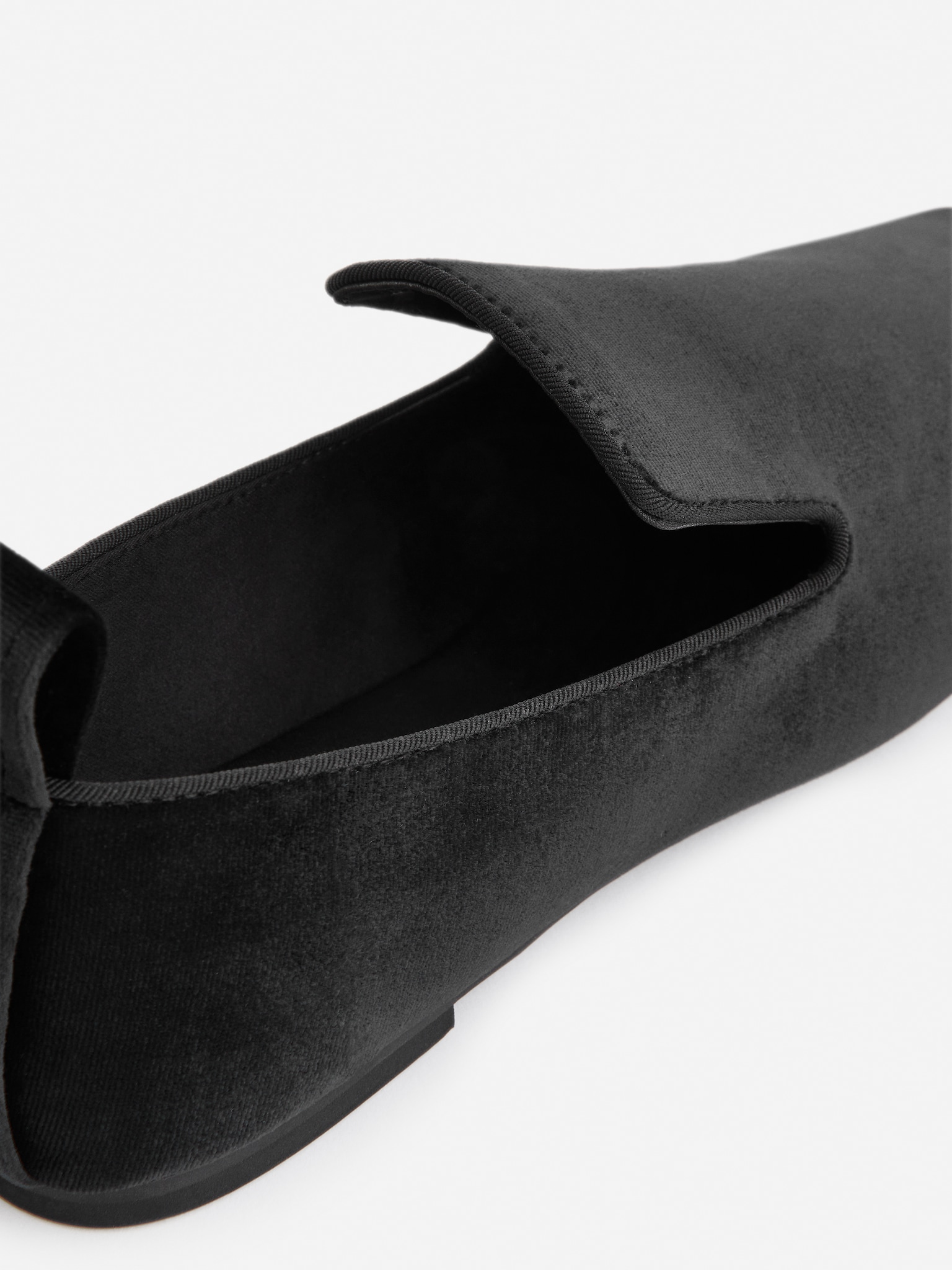 Mocassins d'intérieur en velours - Noir - 3