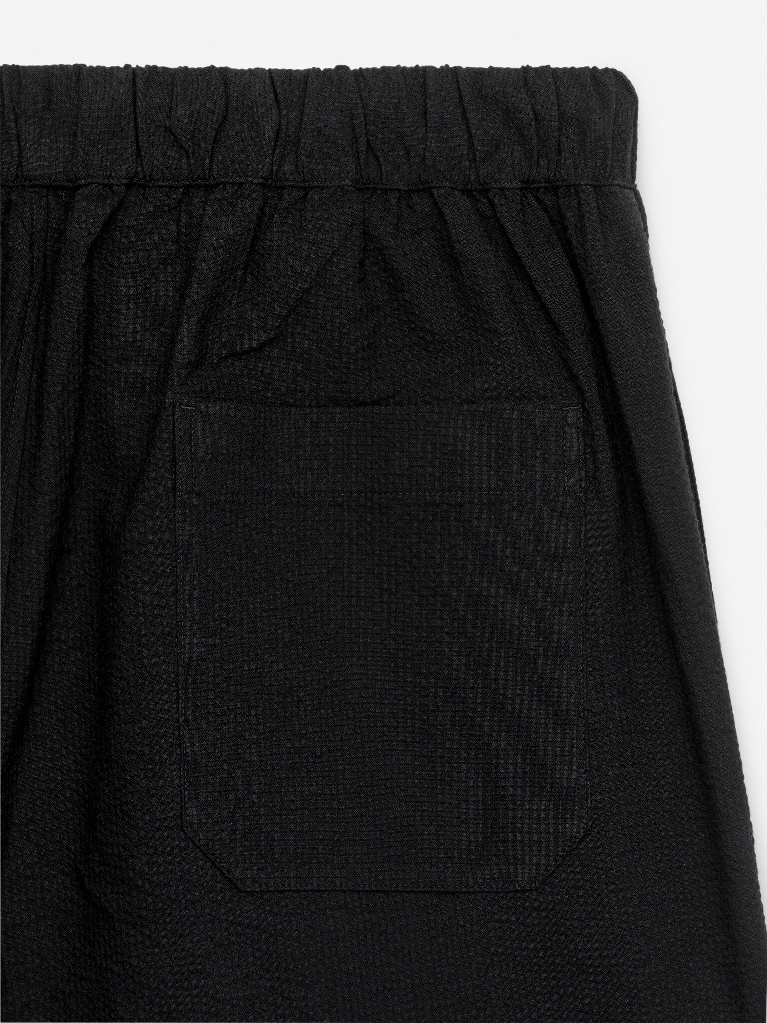 Short en seersucker - Noir/Taupe - 4