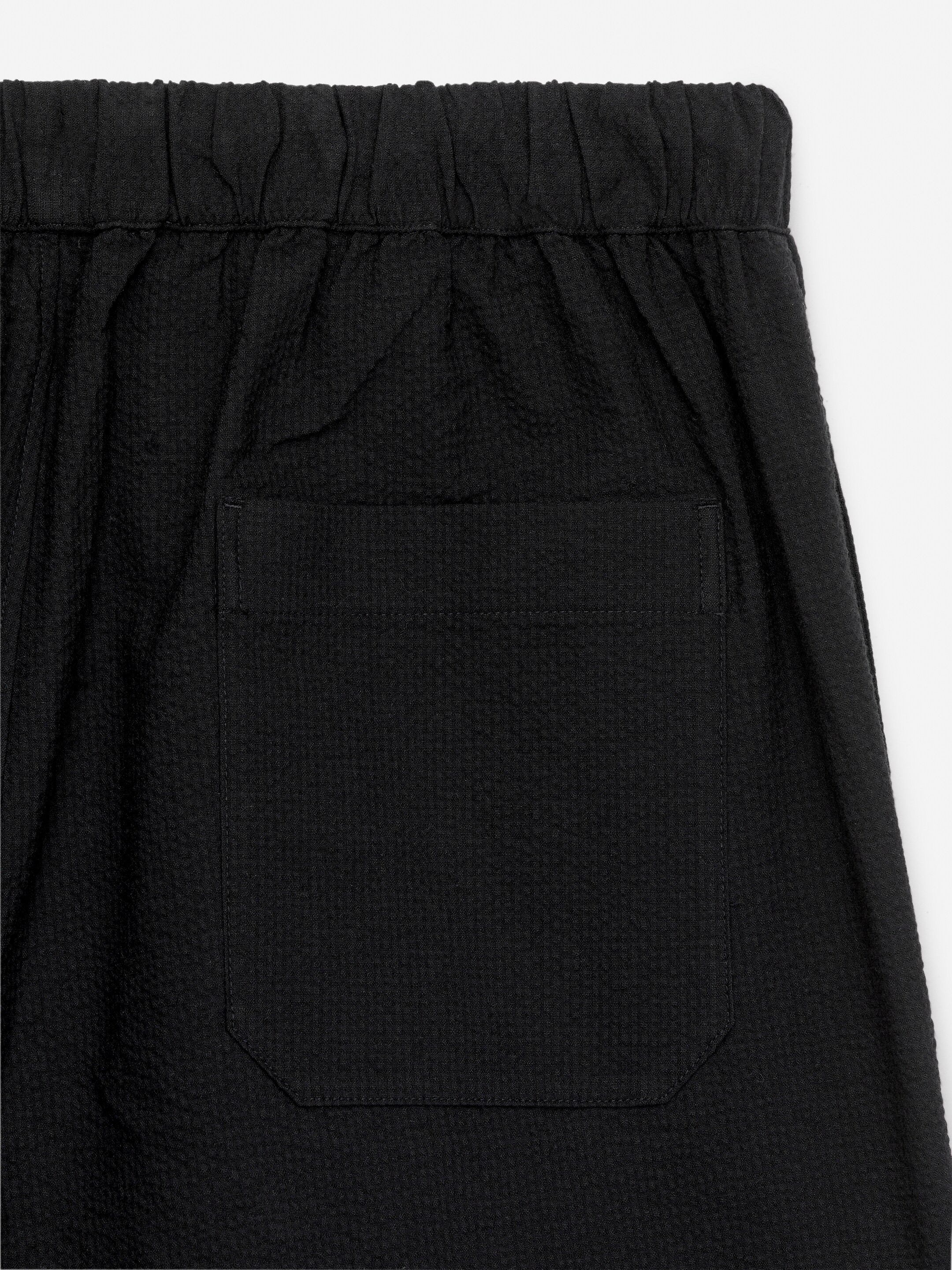 Ingrandisci l'immagine: Seersucker Shorts - Black - UOMO | H&M CH 6
