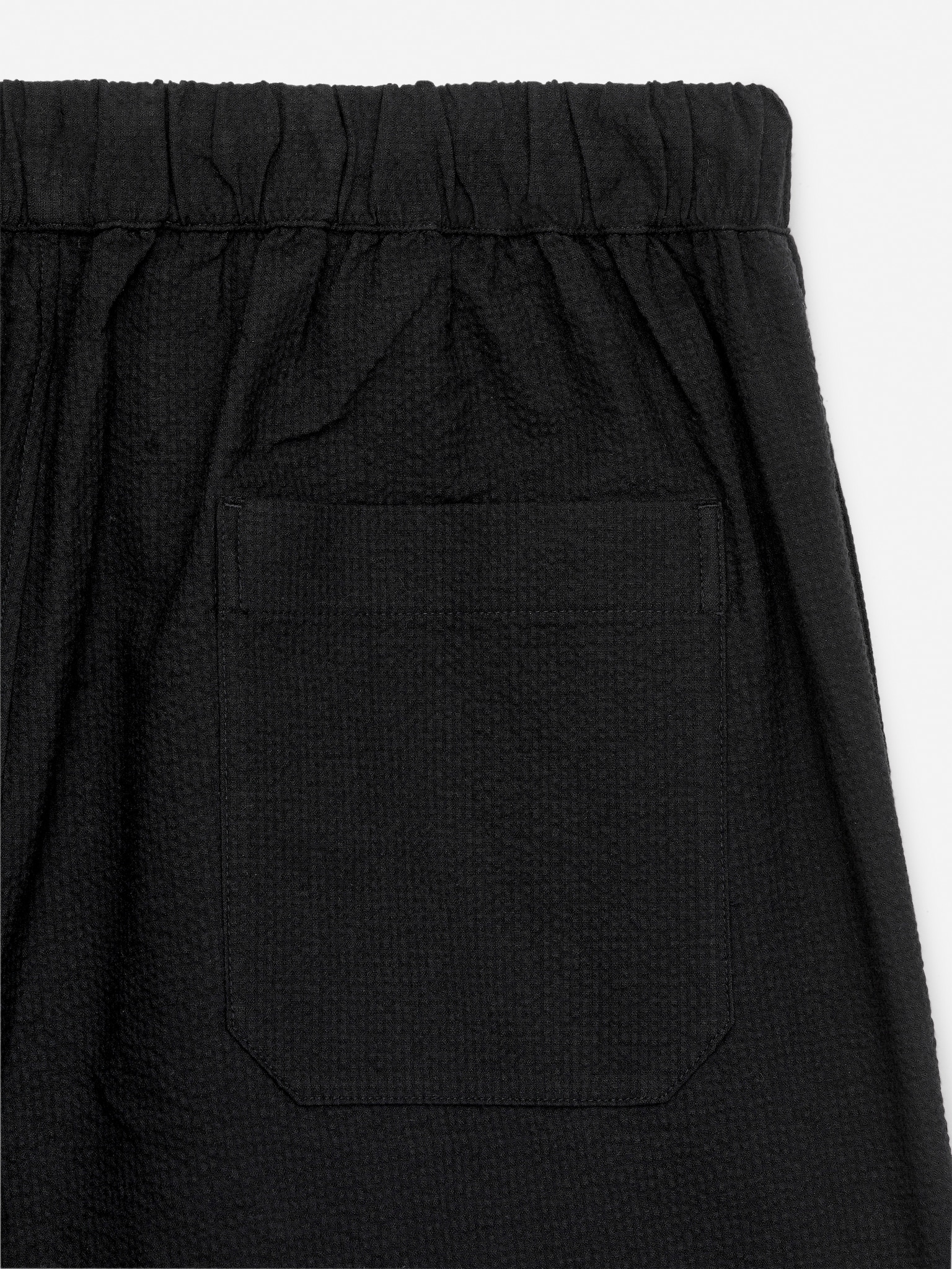 Short en seersucker - Noir/Taupe - 3