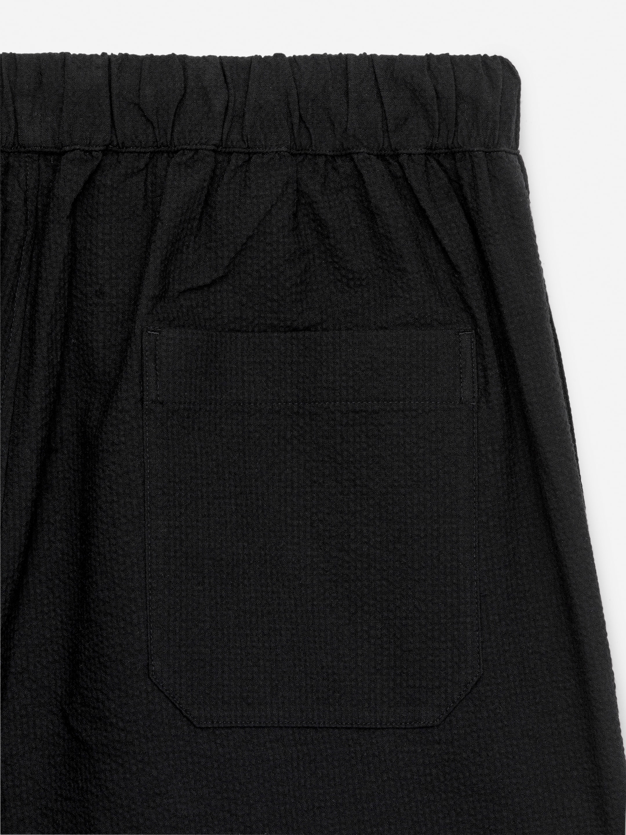 Short en seersucker - Noir - Regular fit - Homme - StillMedia/DescriptiveDetail - 1