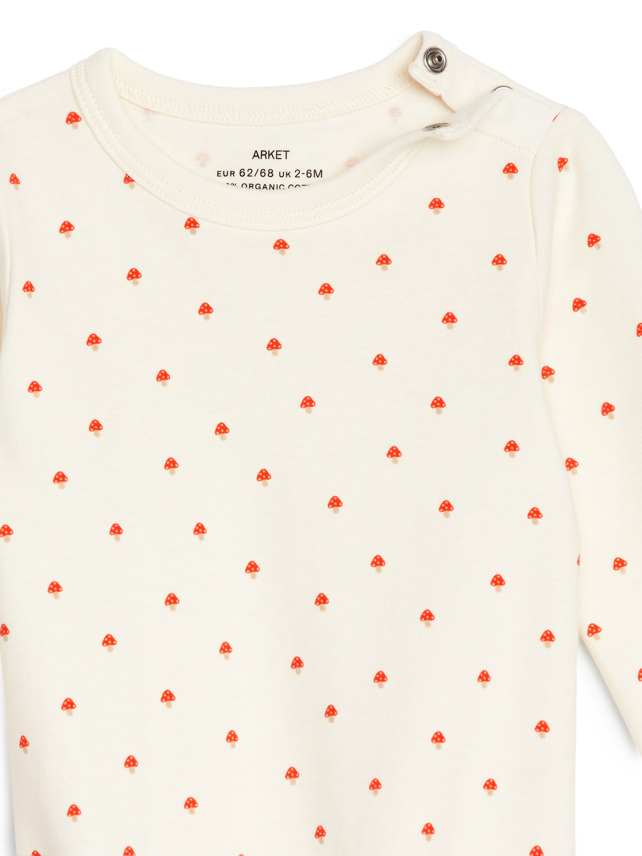 Vezi imaginea mai mare: Body cu mâneci lungi - Off White/Mushrooms - COPII | H&M RO 3