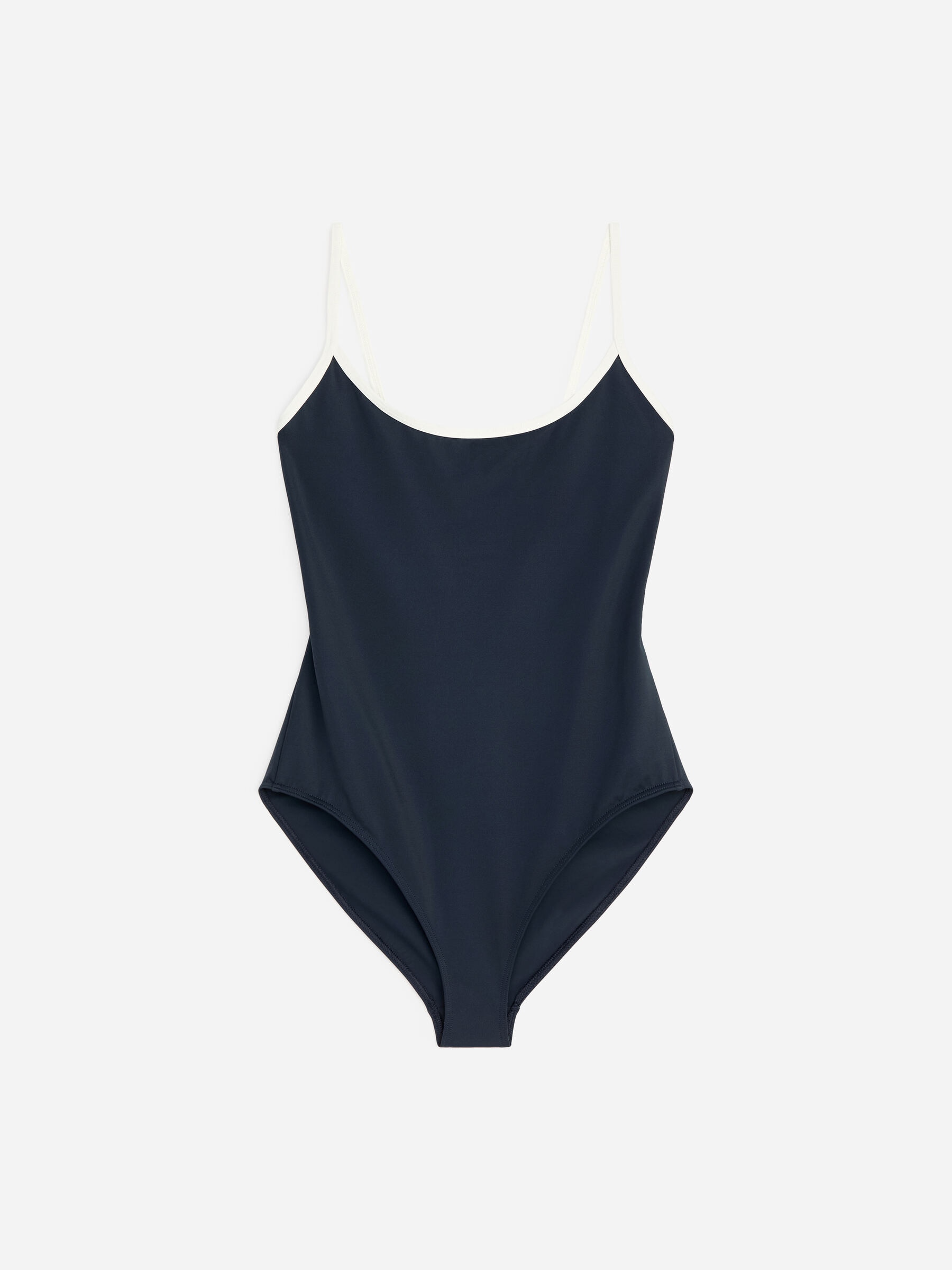Maillot de bain à bretelles contrastantes-#0A041F-19208