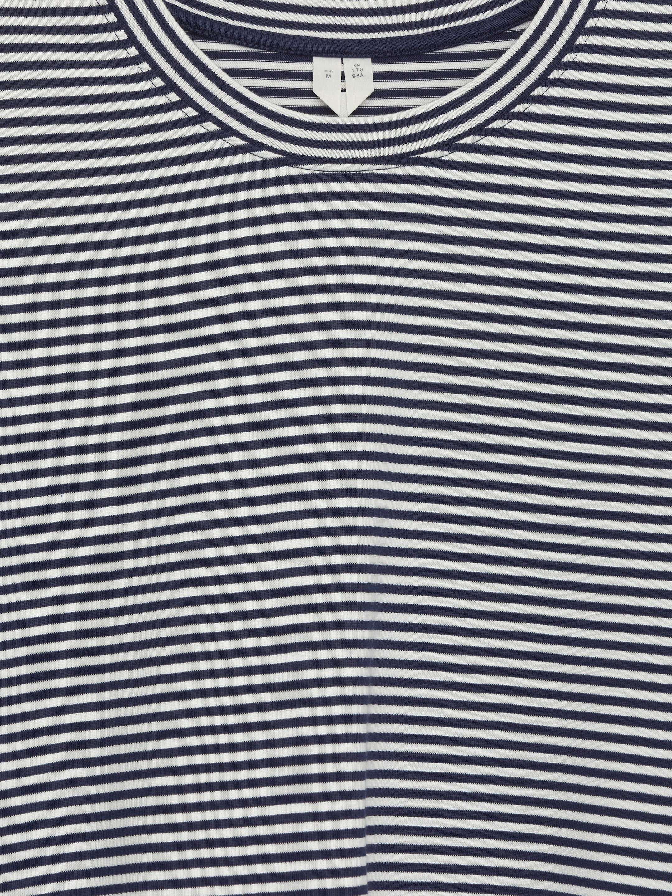Agrandir l'image: T-shirt en tissu lourd EIRA - Bleu foncé/Blanc - FEMME | H&M BE 6