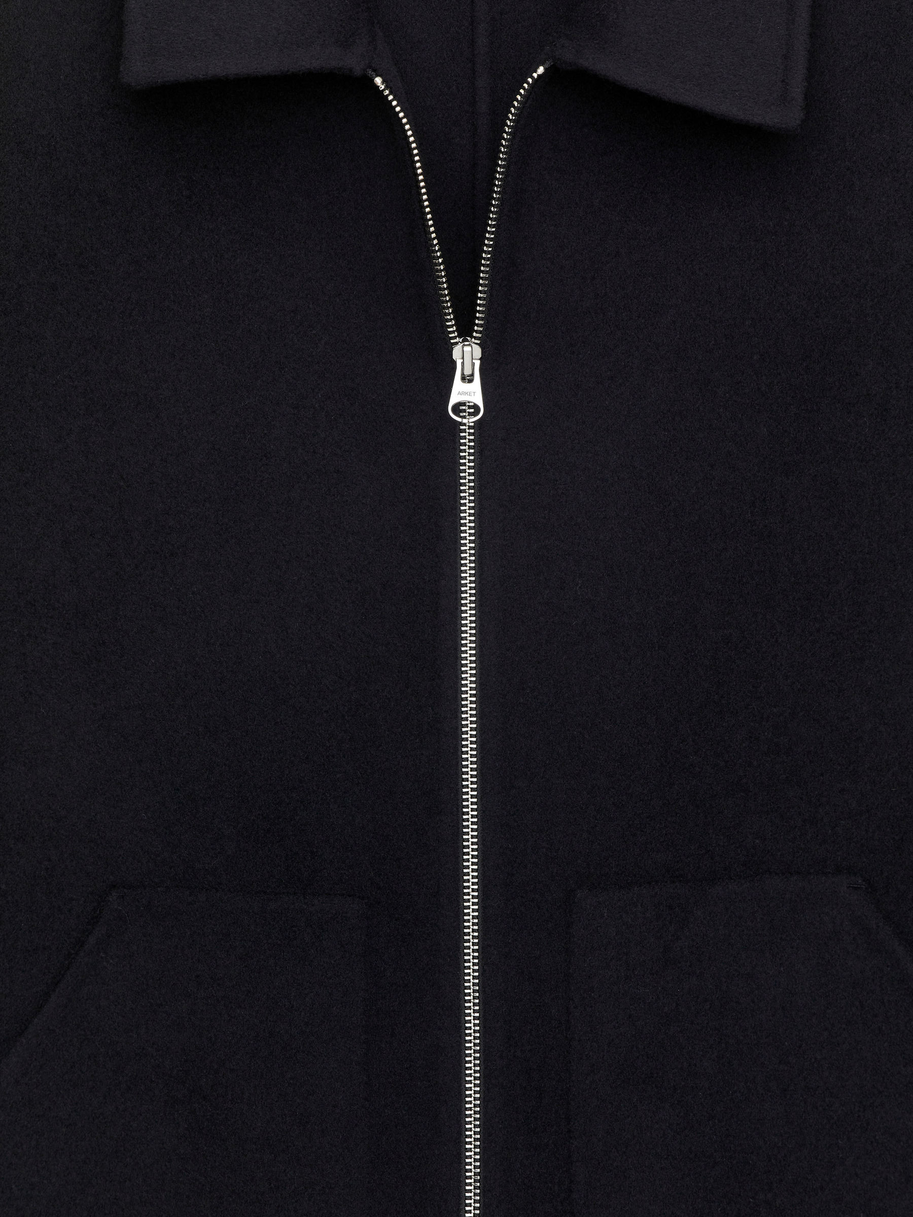 Double-Face Wool Blend Jacket - Dark Blue - Regular fit - Men - StillMedia/DescriptiveDetail - 1