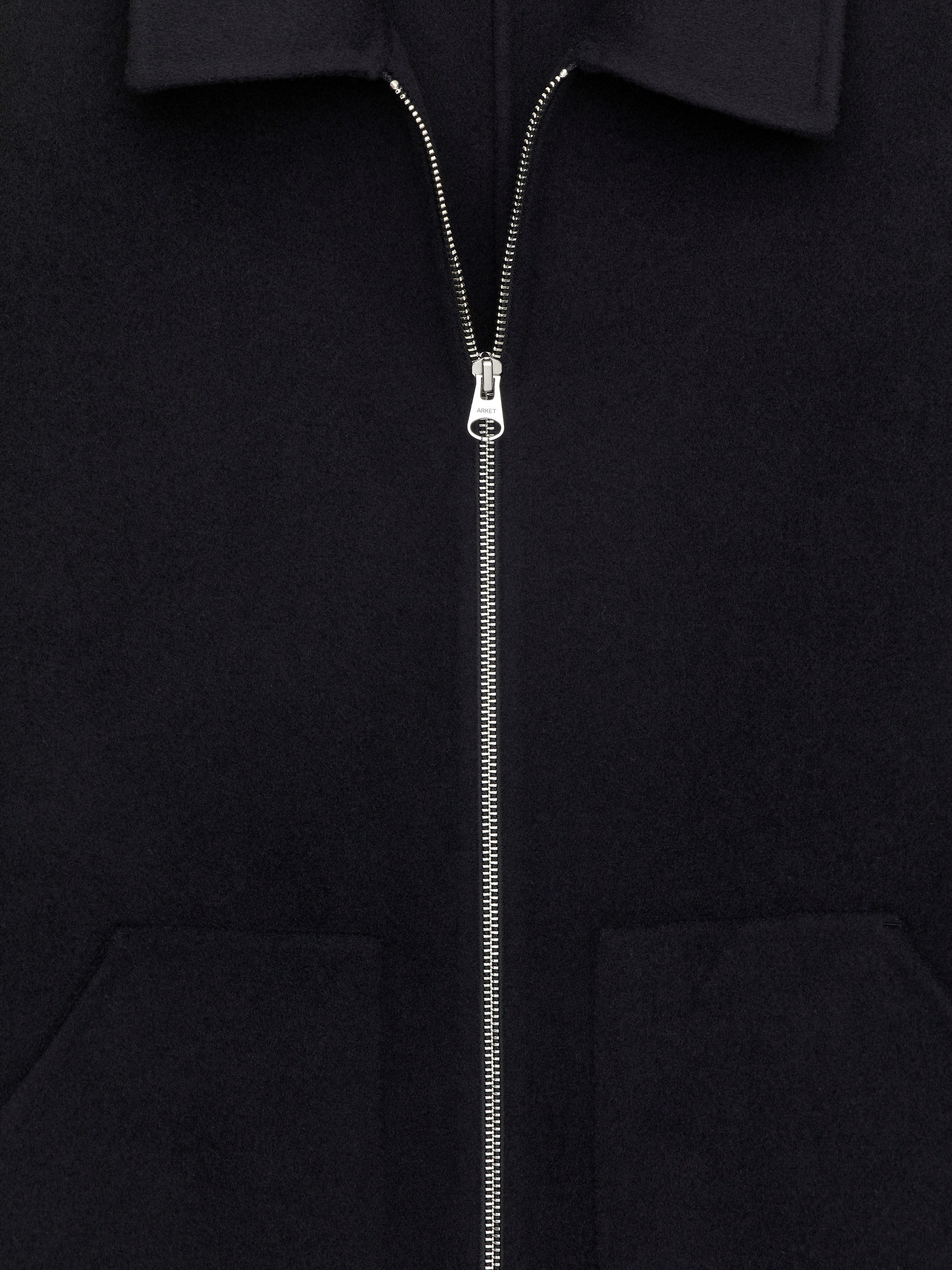 Double-Face Wool Blend Jacket - Dark Blue - Regular fit - Men - StillMedia/DescriptiveDetail - 1
