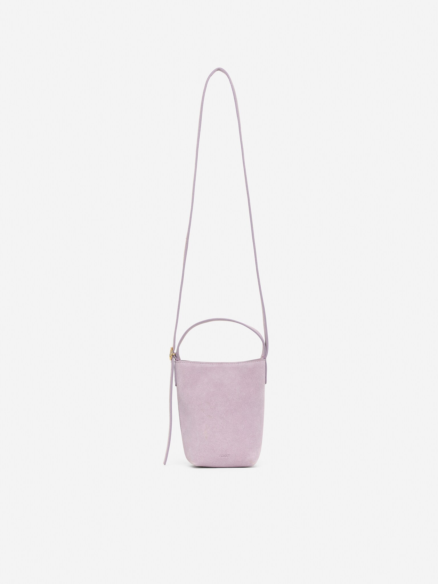 Δερμάτινη Τσάντα Χιαστί - Λιλά