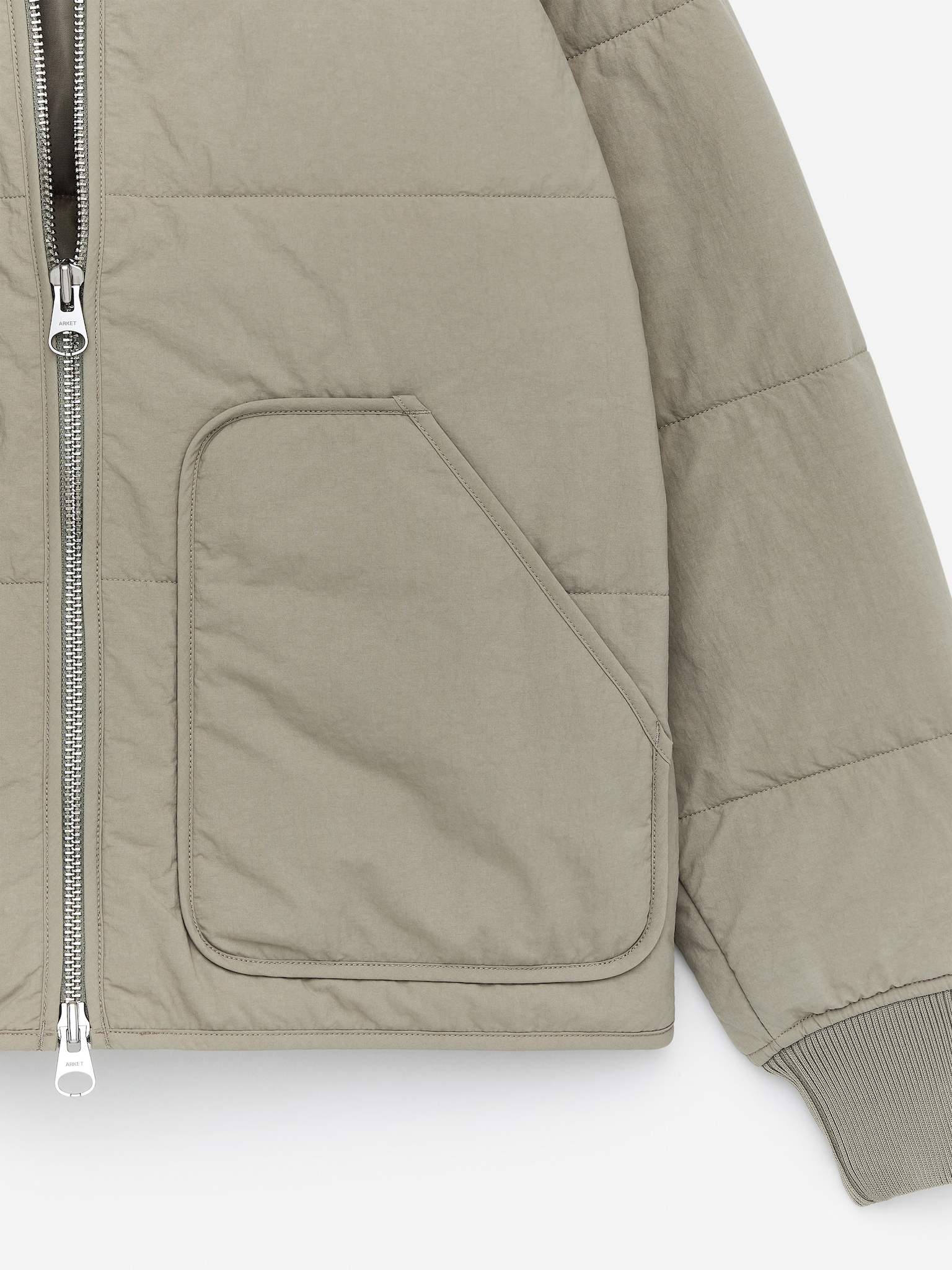 Quilted Liner Jacket - Light Mole - 2