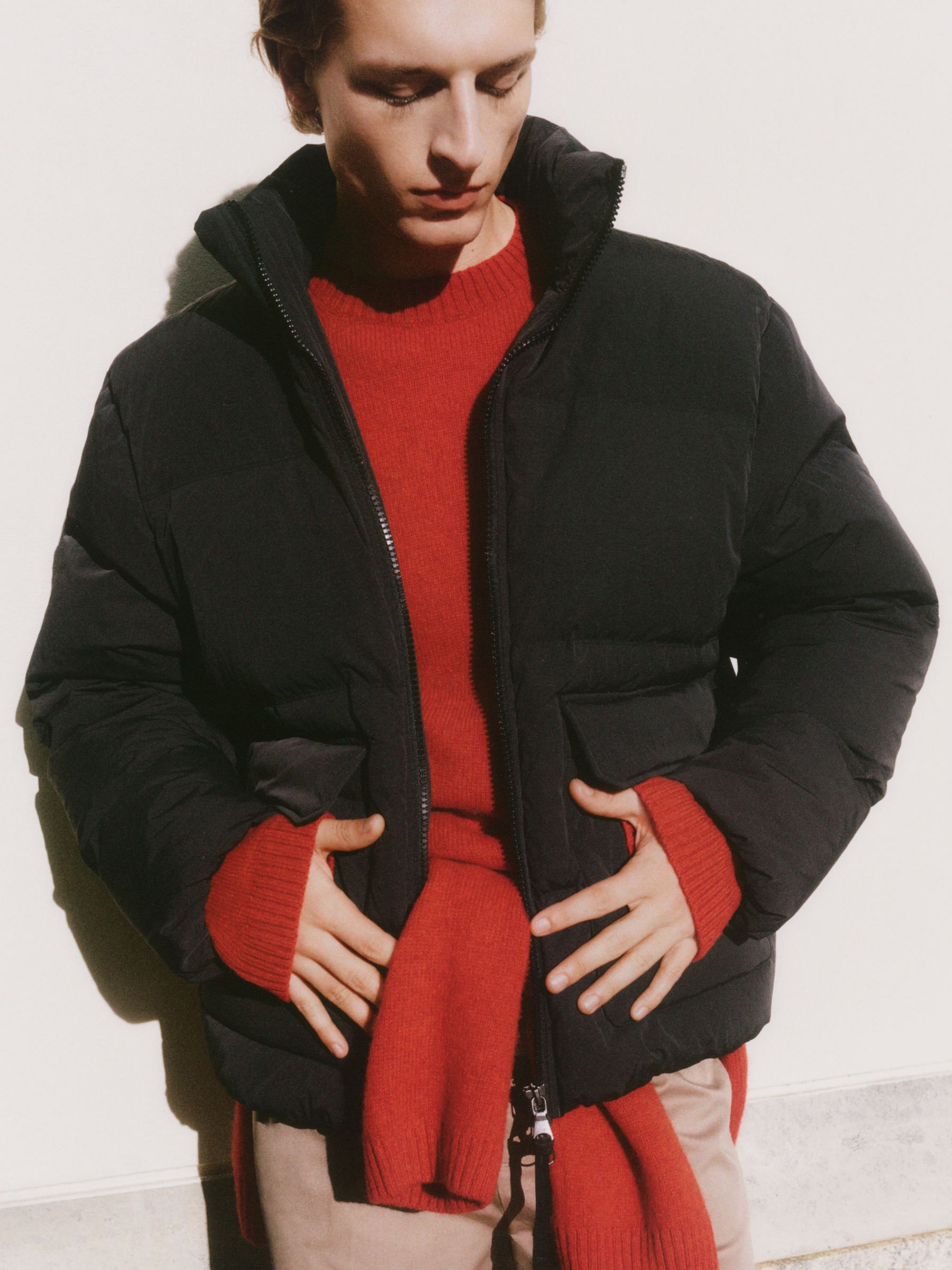 Pull en laine à col rond - Rouge - Regular fit - Homme - StillMedia/Environmental - 1