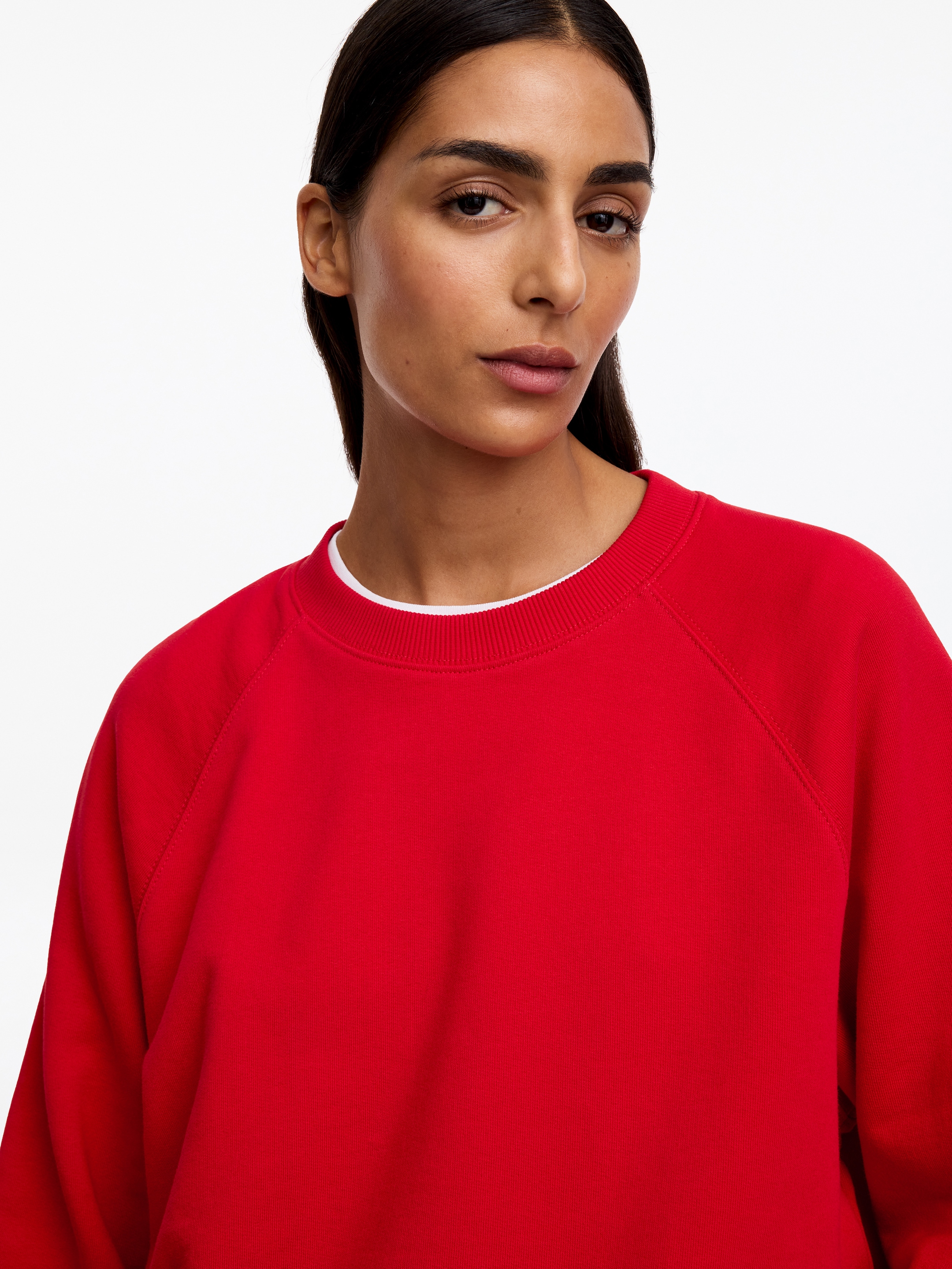 Frottee-Sweatshirt - Rot - Regular Fit - women - StillMedia/Lookbook - 4