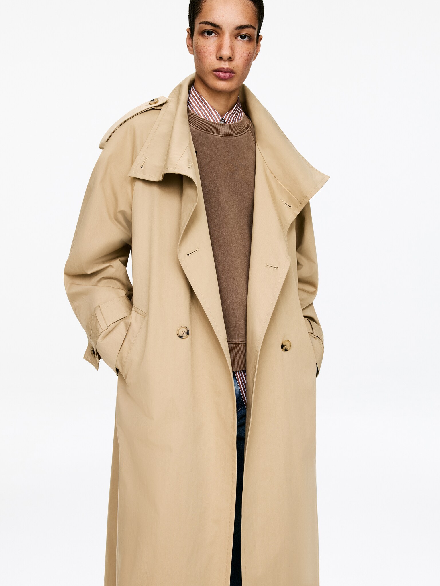 Frottee-Sweatshirt - Braun/Graumeliert/Schwarz/Dunkelbraun/Rot/Helltürkis - 5