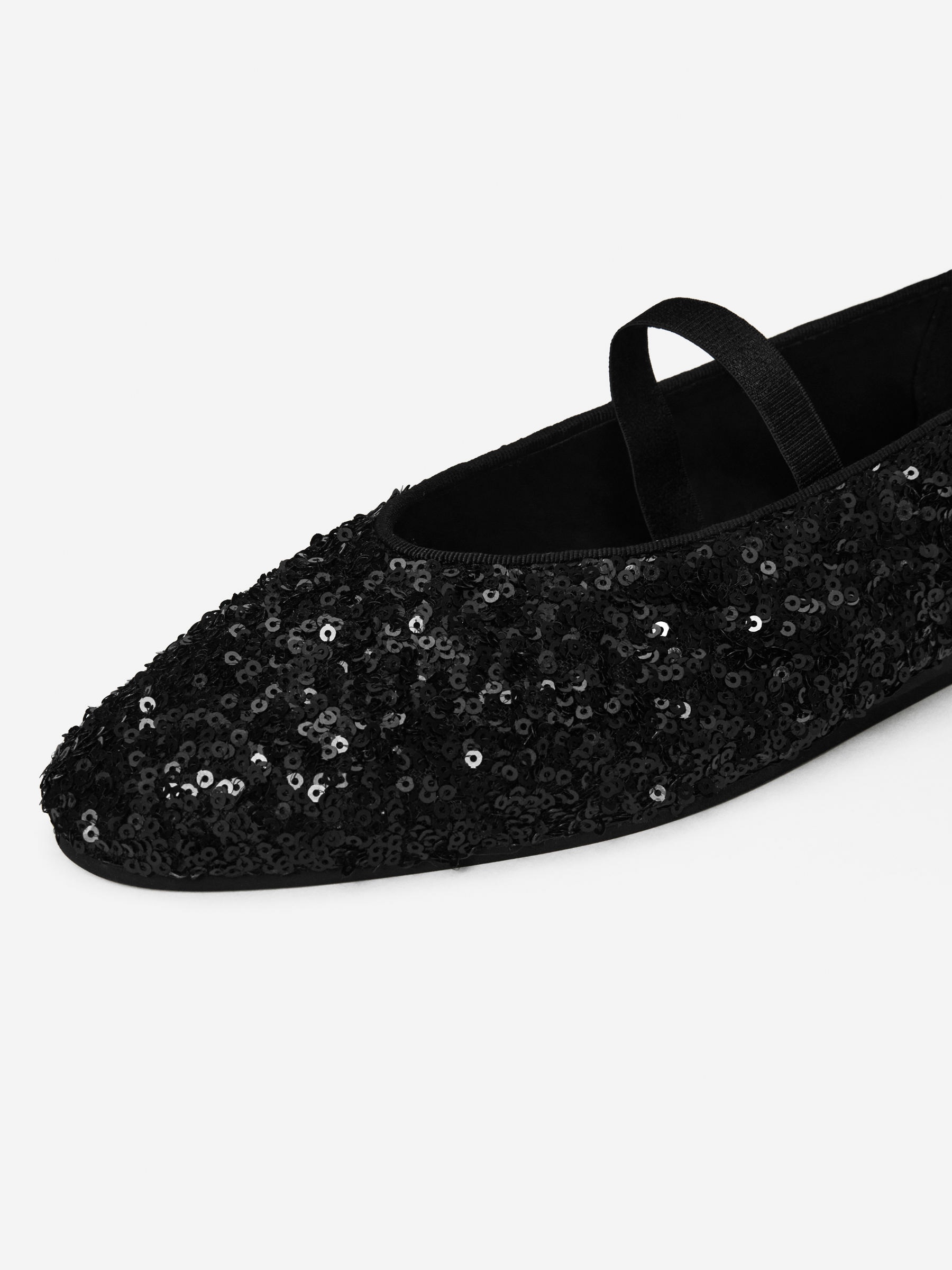 Sequin Mary Jane Flats - Black - Women - StillMedia/DescriptiveDetail - 3