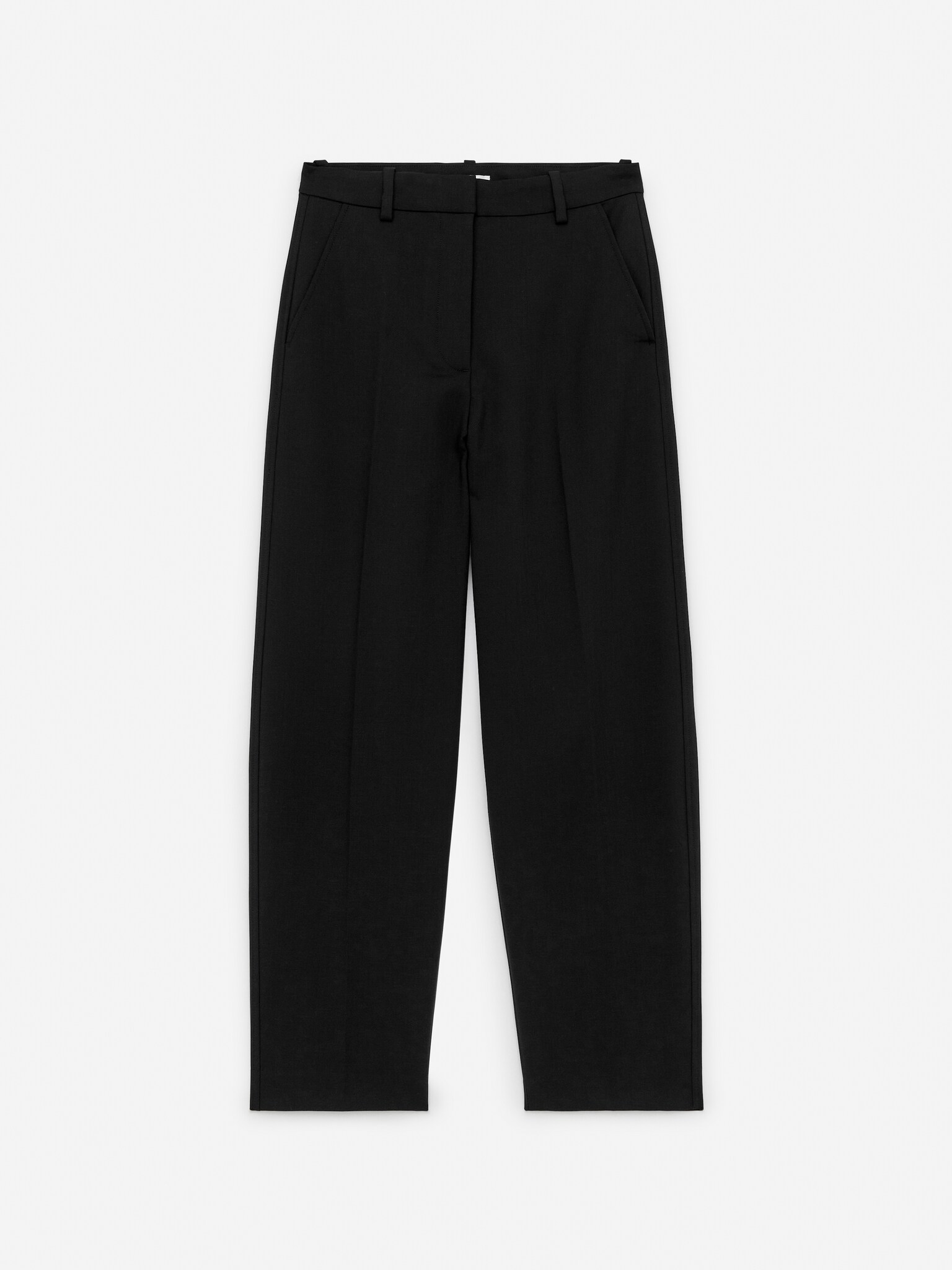Pantalones con pliegue prensado - Negro/Negro/Burdeos